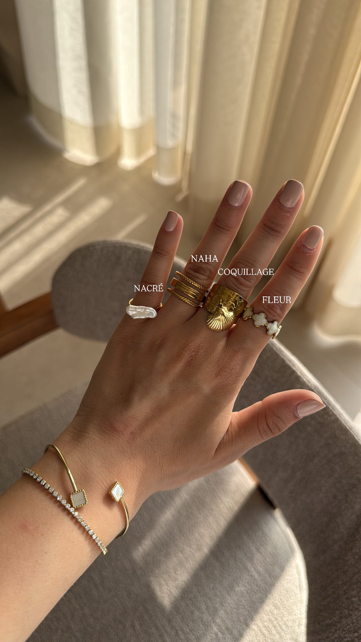 Bague ajustable en acier inoxydable