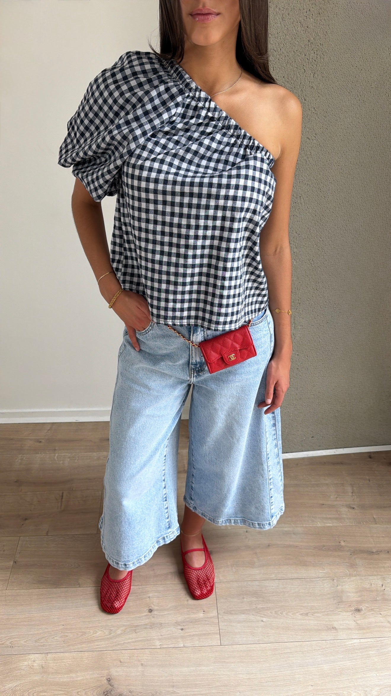 Top à motif Vichy