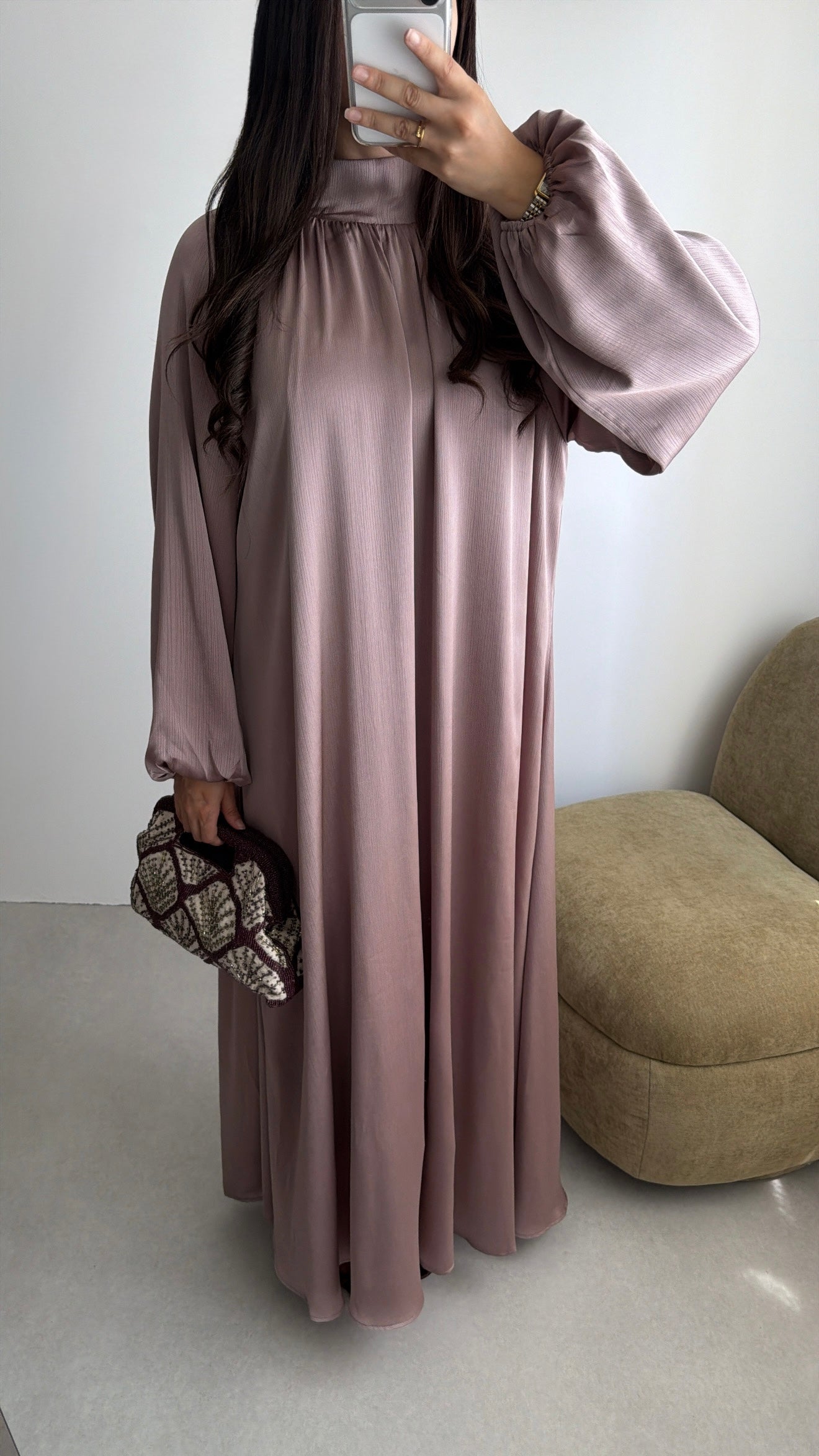 Robe longue MELLA [prune]