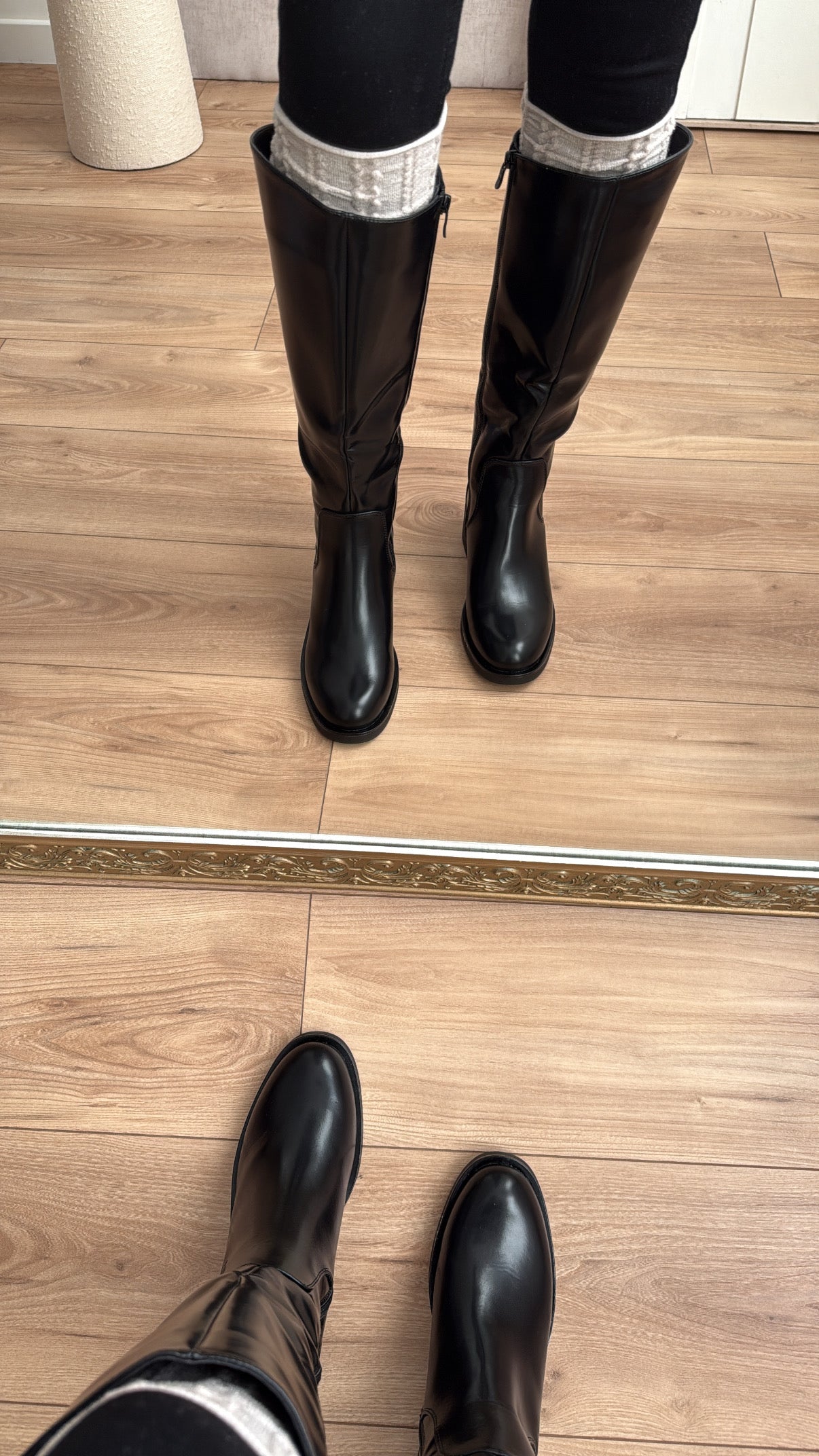 Bottes hautes à talons ERYN [noire]