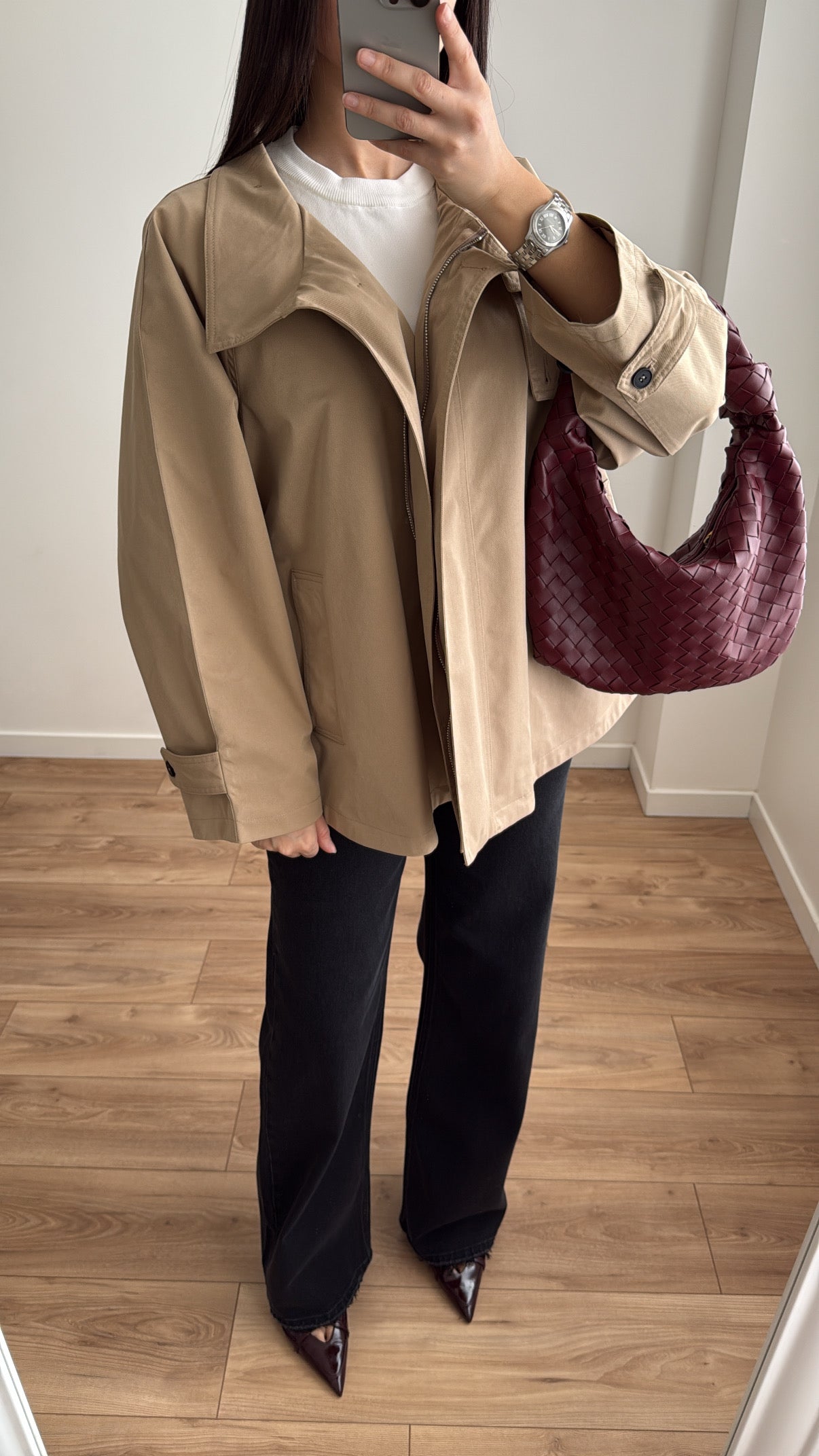 Trench oversize beige