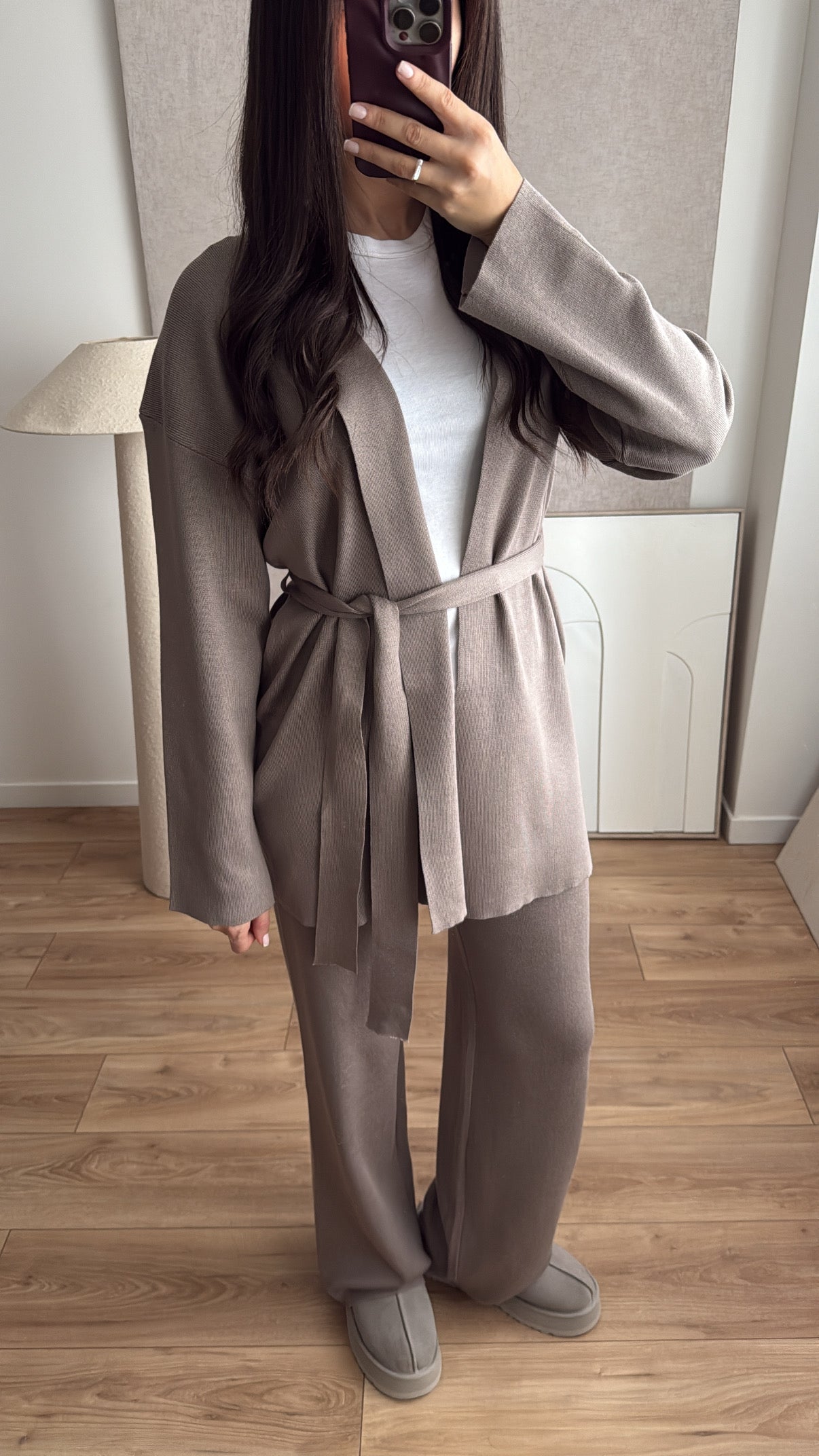 Ensemble Loungewear en maille [taupe]