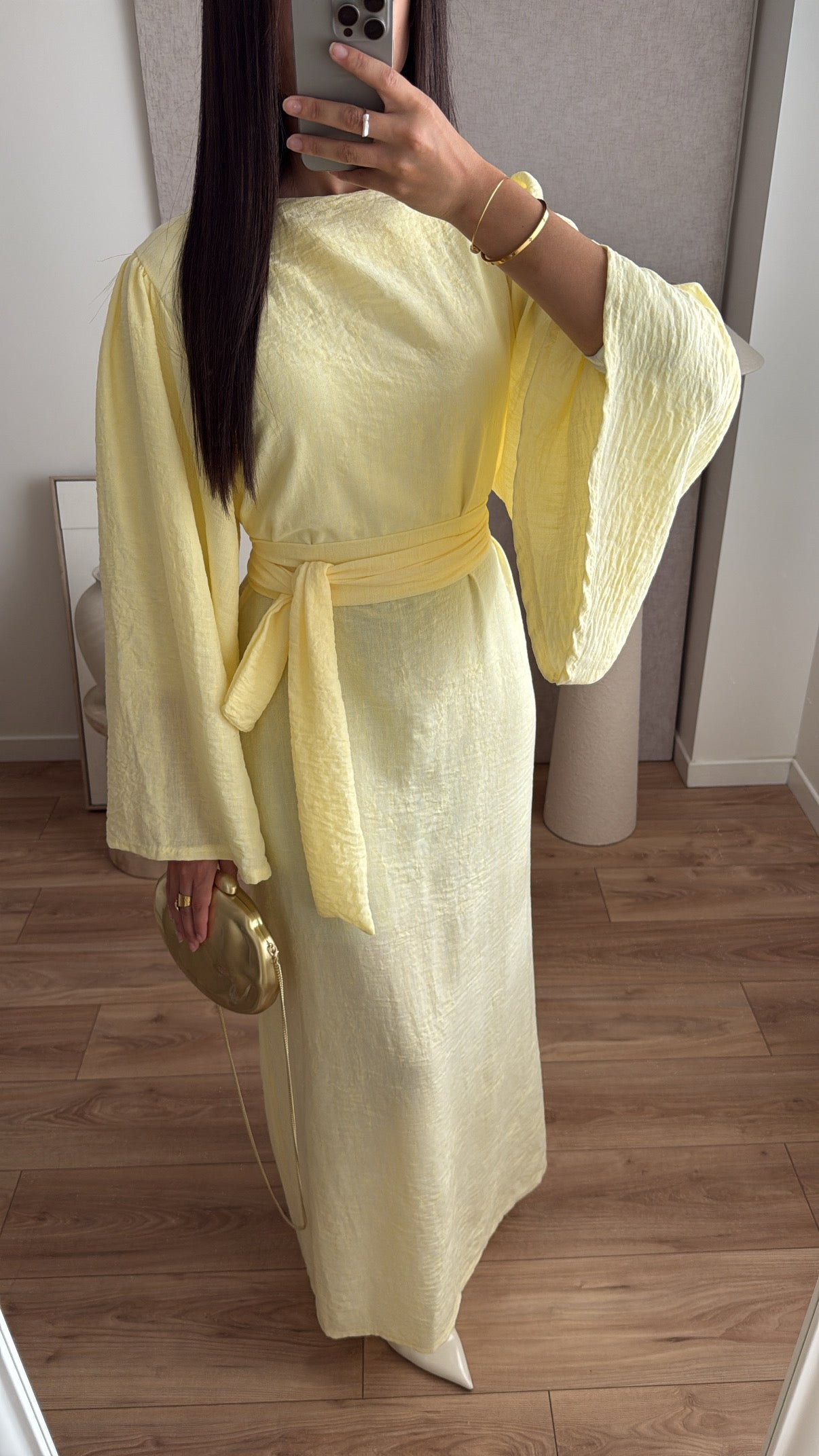 Long OLIANA dress [yellow]