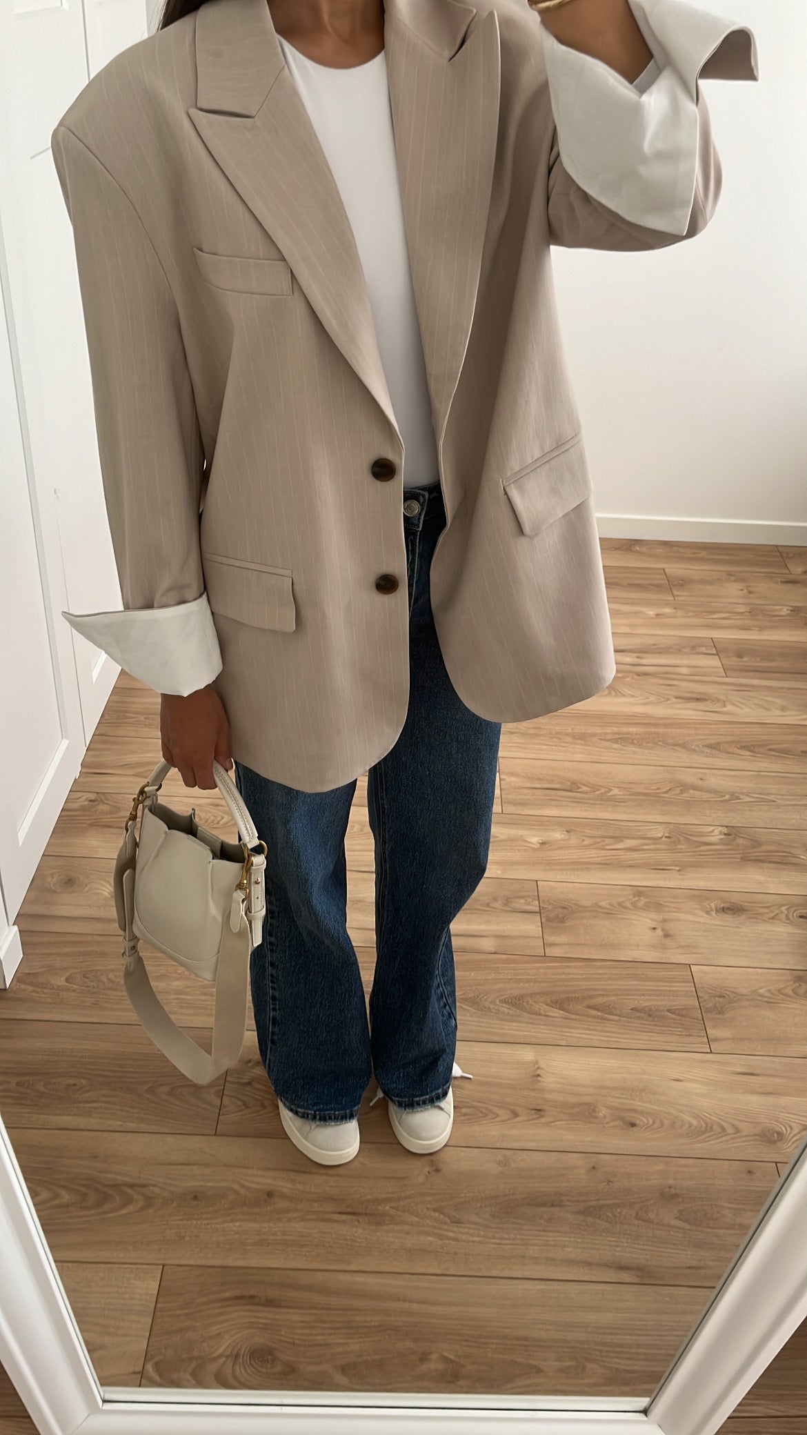 Blazer oversize beige