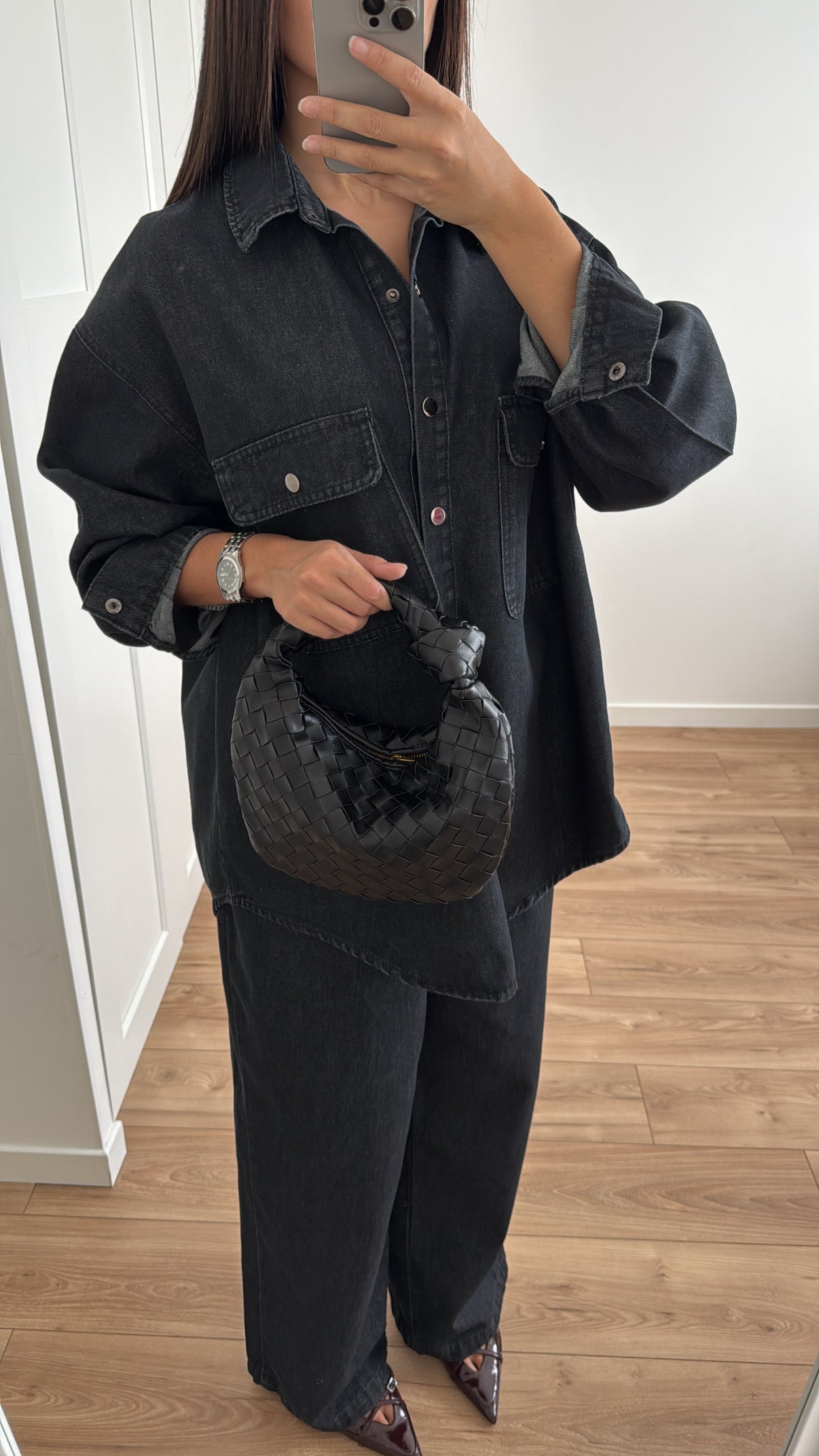 Ensemble en jean LOOSE [ noir ]