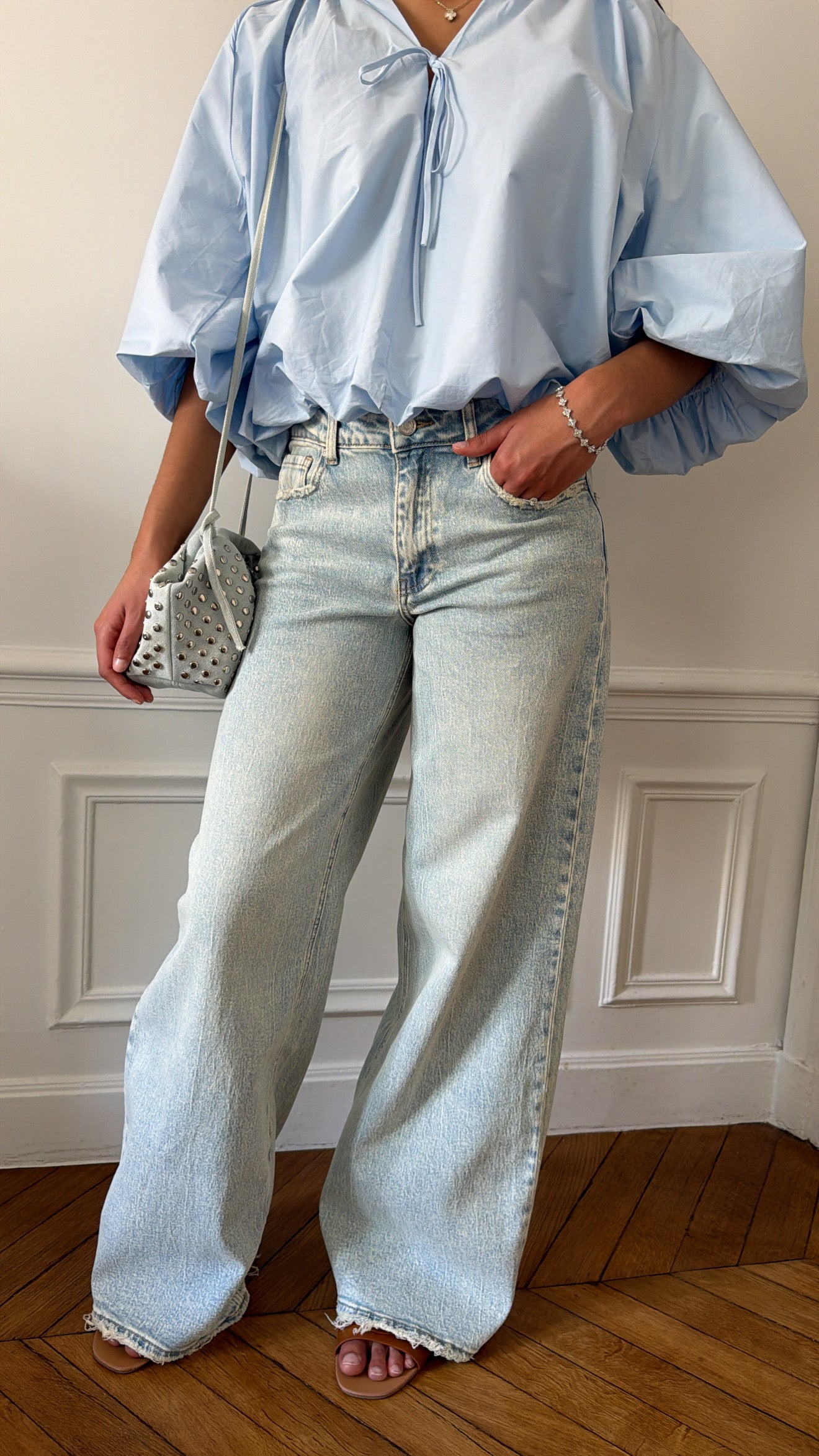 Jean wide leg premium [bleu clair]
