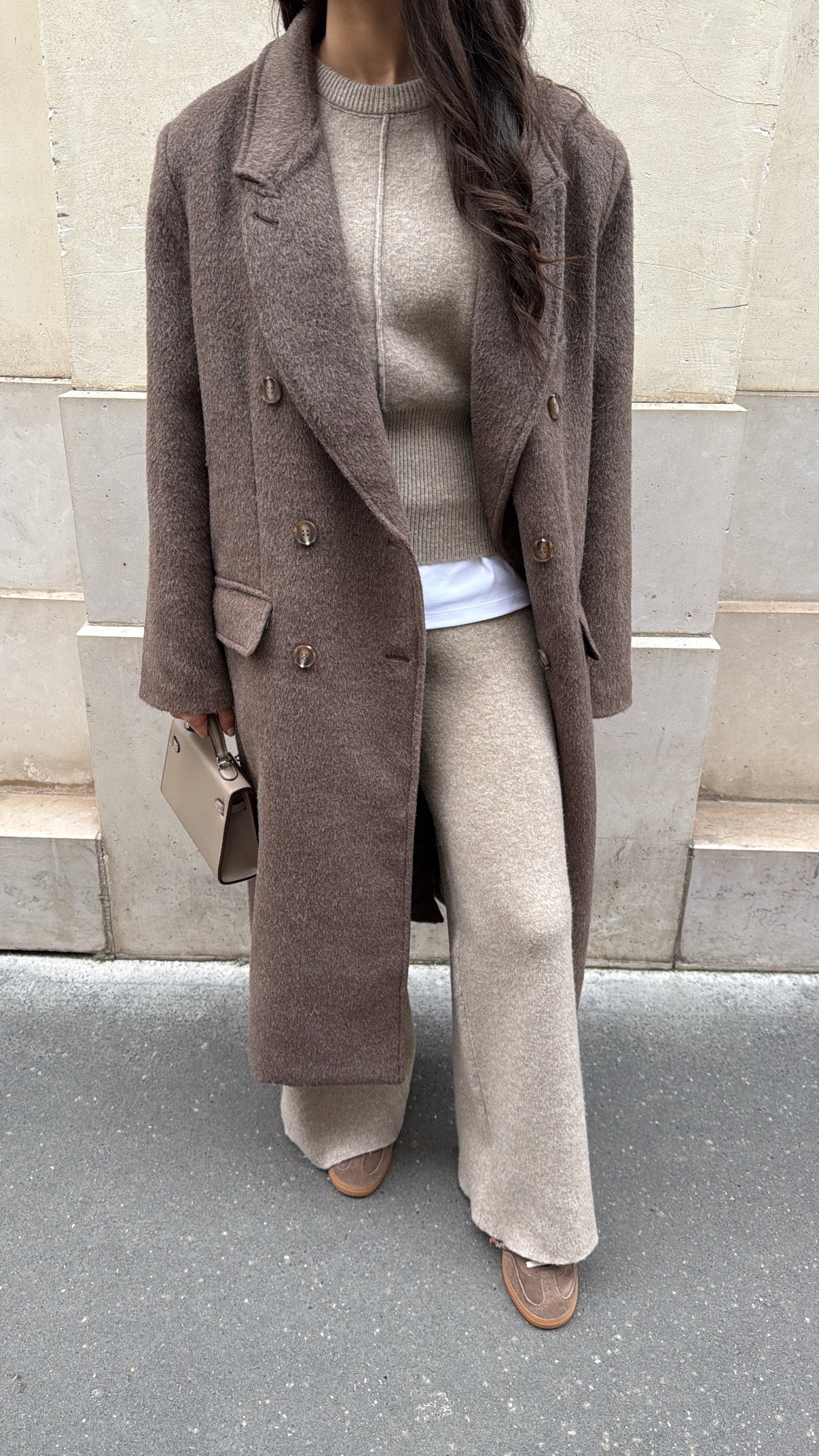 Ensemble sans manches [beige]