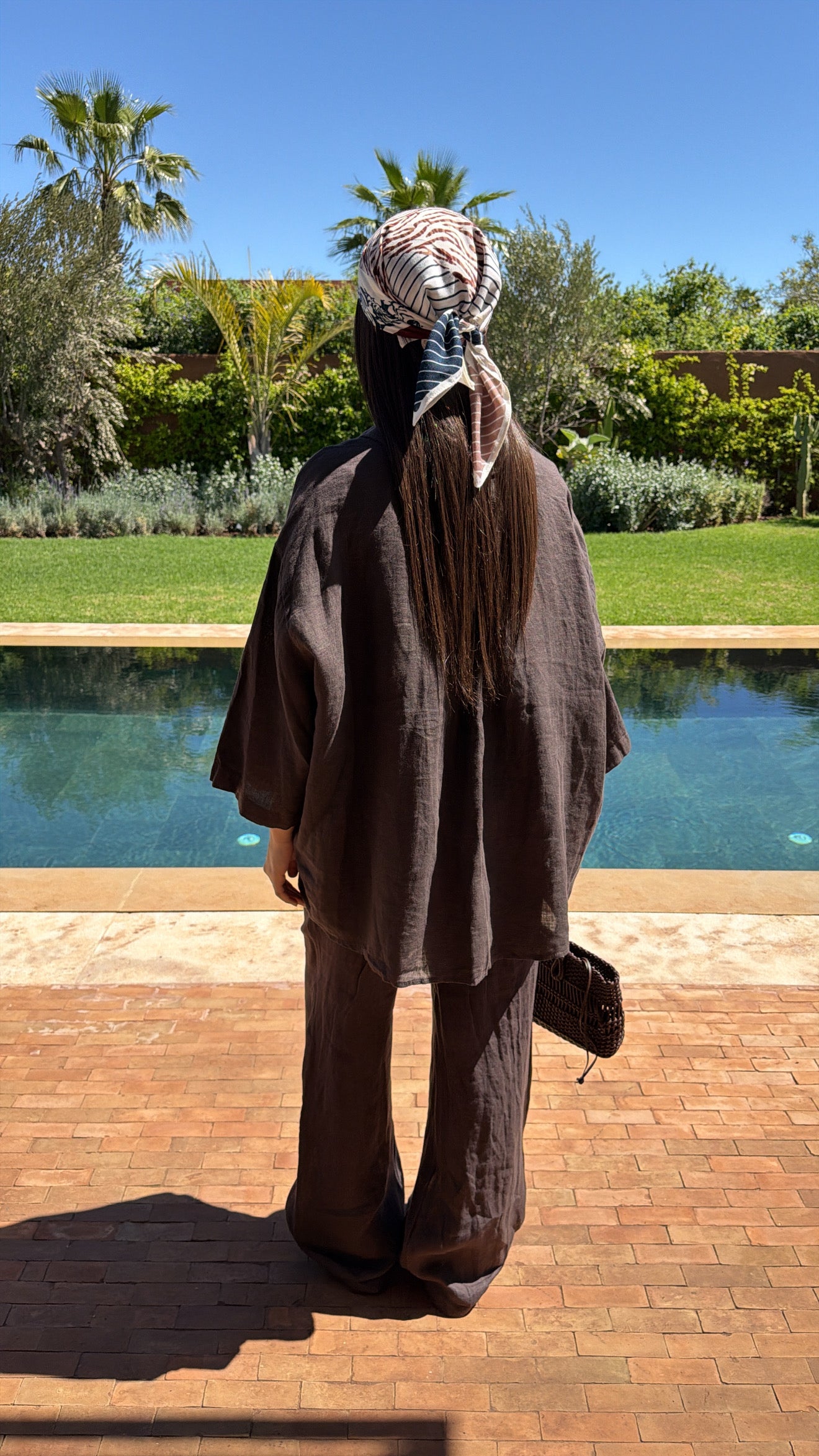 Ensemble en 100% lin [marron]