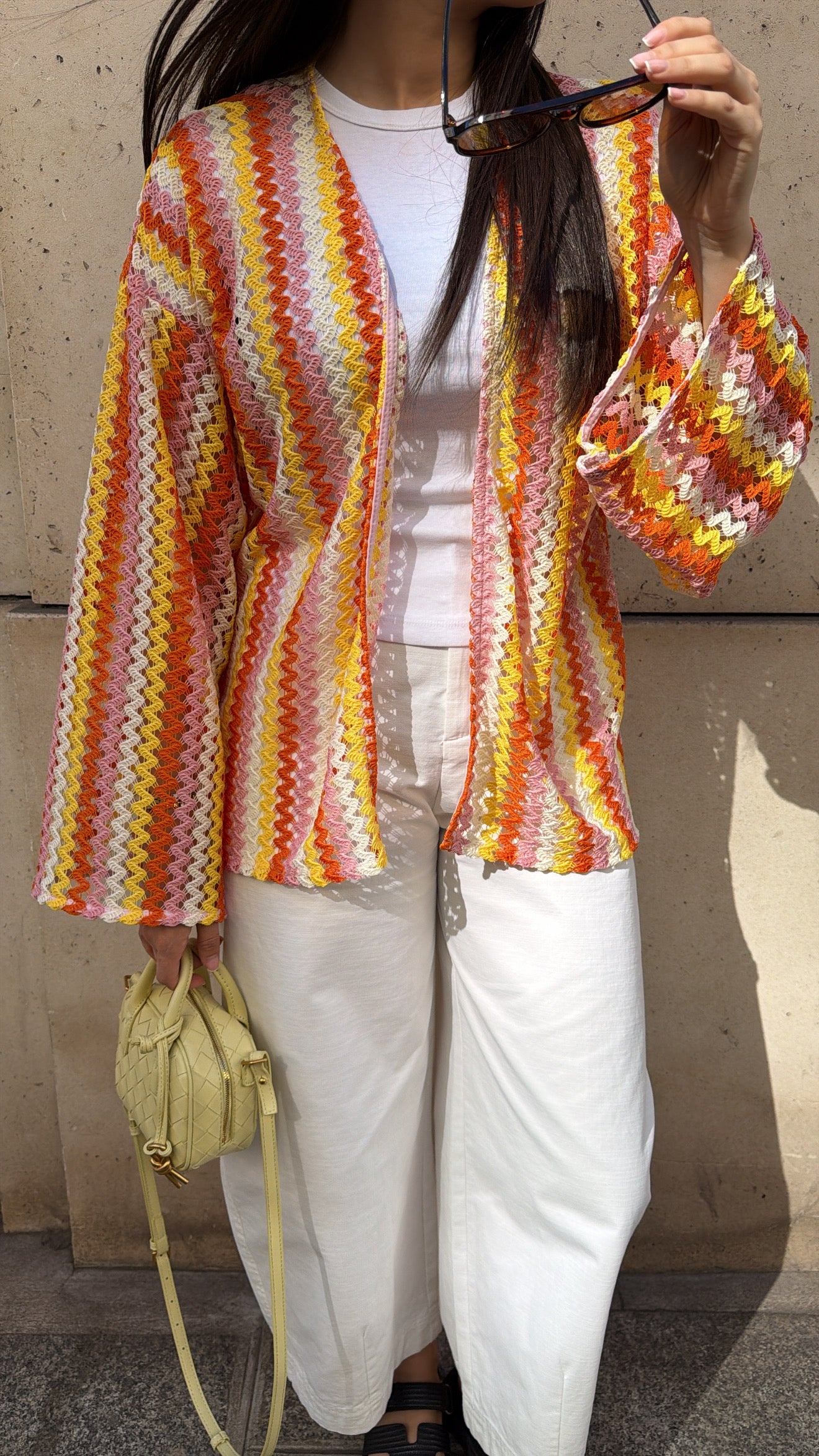 Gilet crochet [rose]