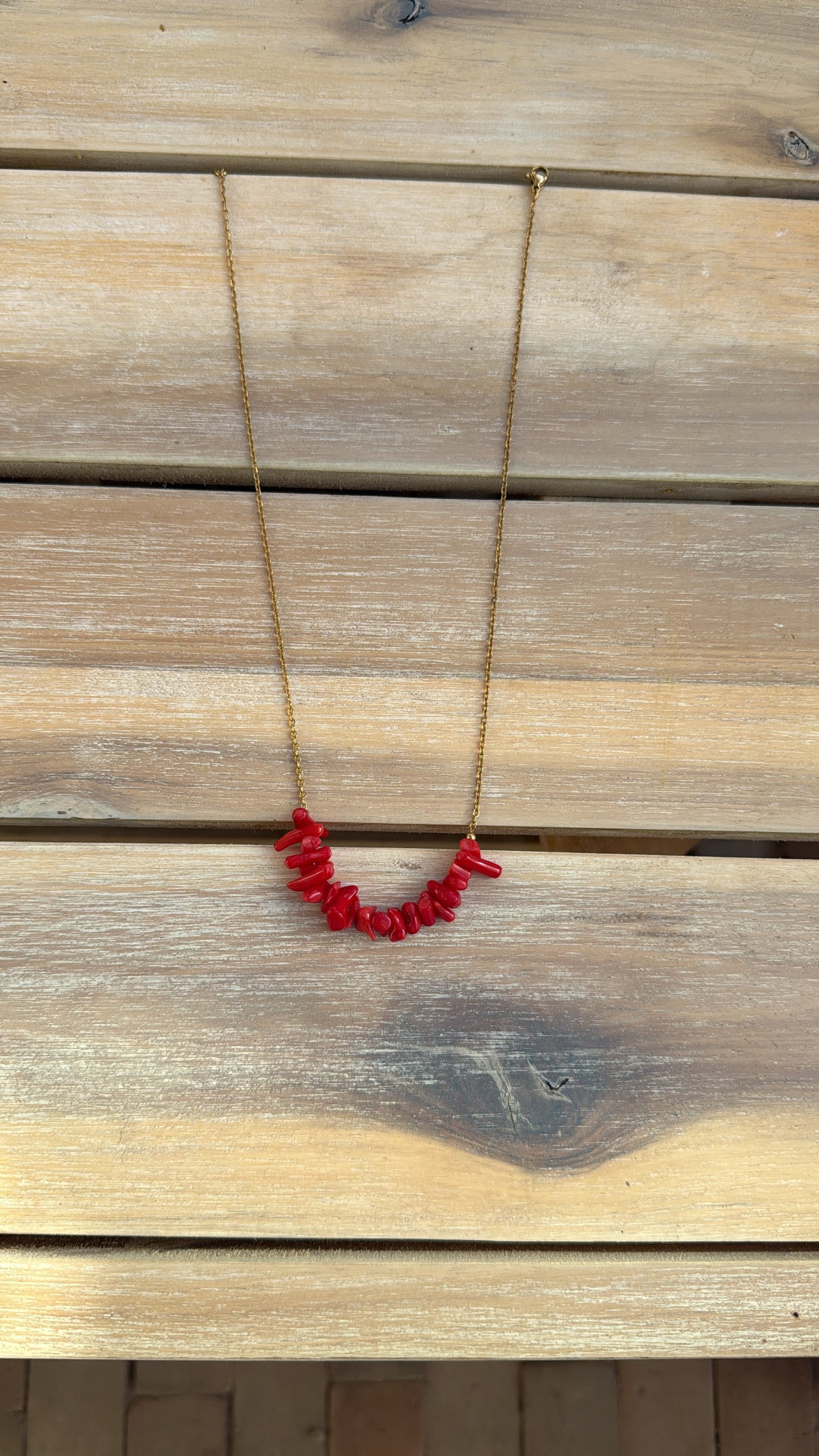 Collier coquillage [ROUGE]