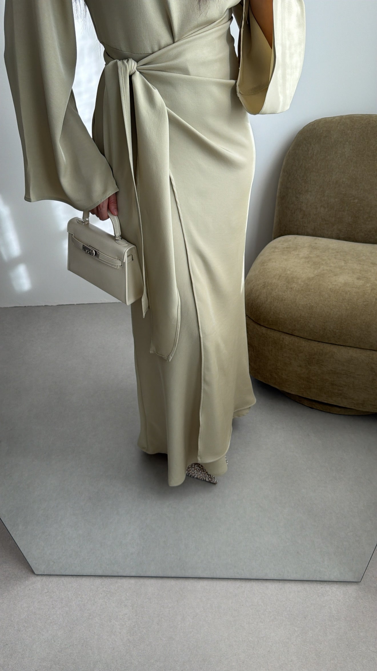 Longue robe portefeuille ACACIA