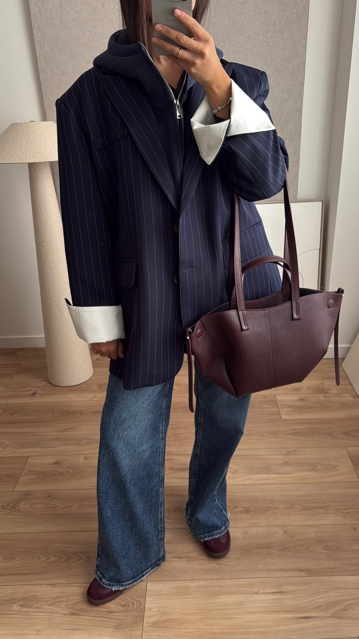 Blazer extra oversize [ bleu marine ]