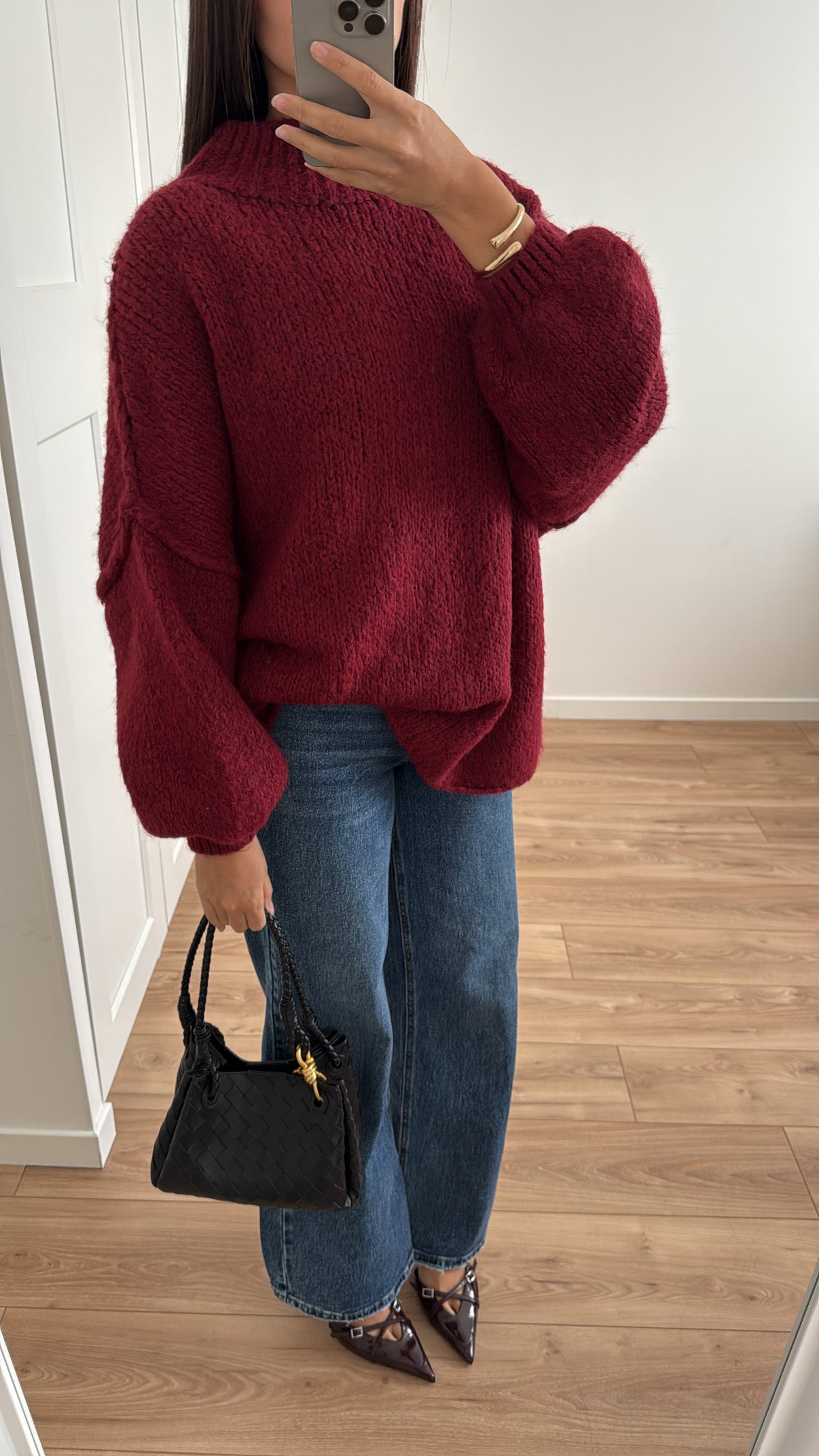 Pull oversize [ burgundy ]