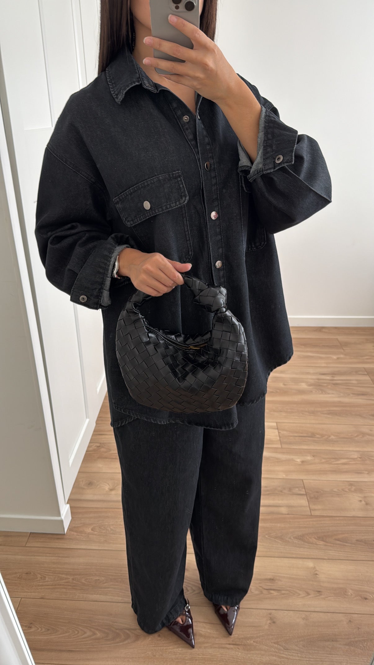 Ensemble en jean LOOSE [ noir ]