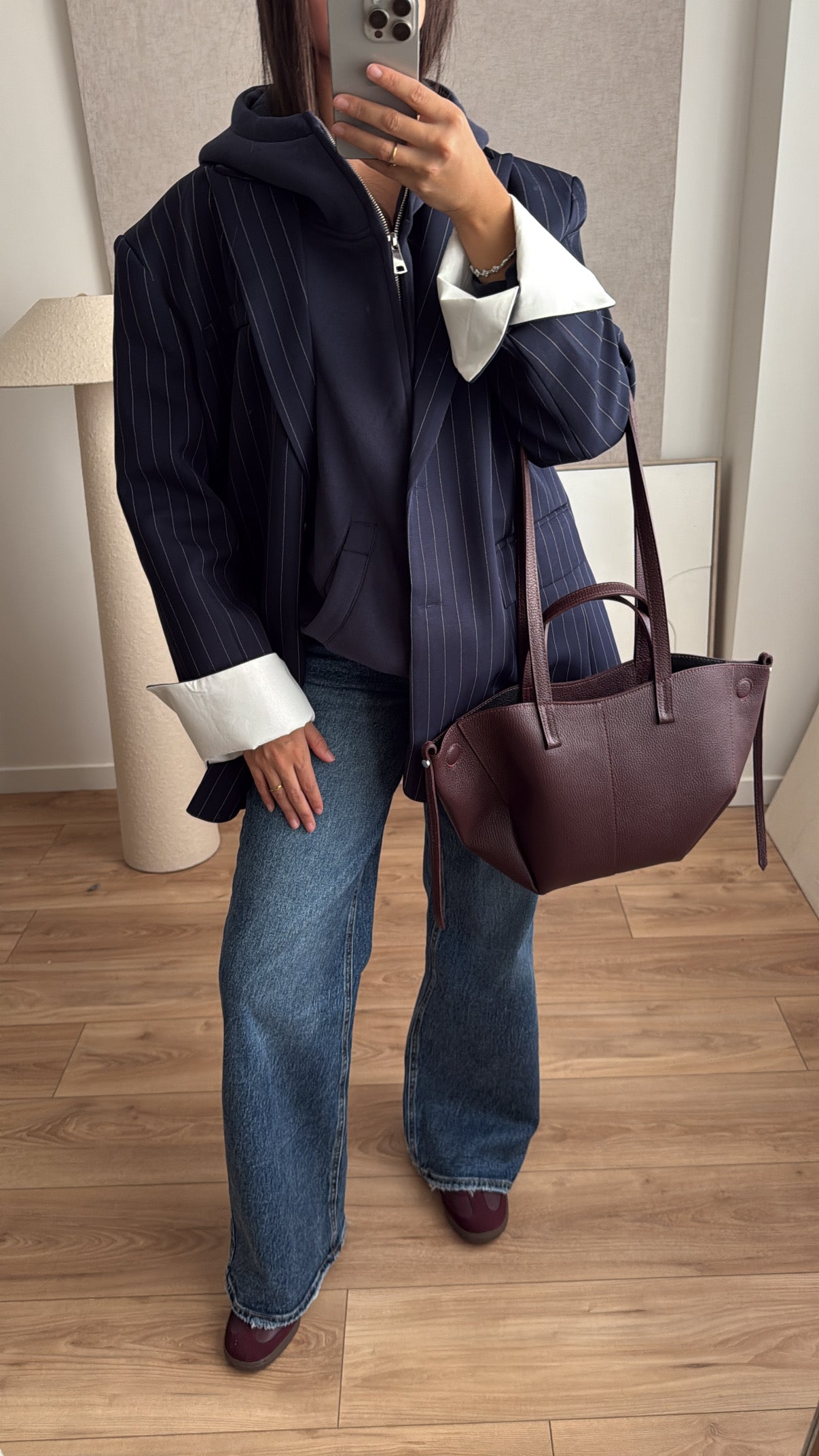 Blazer extra oversize [ bleu marine ]