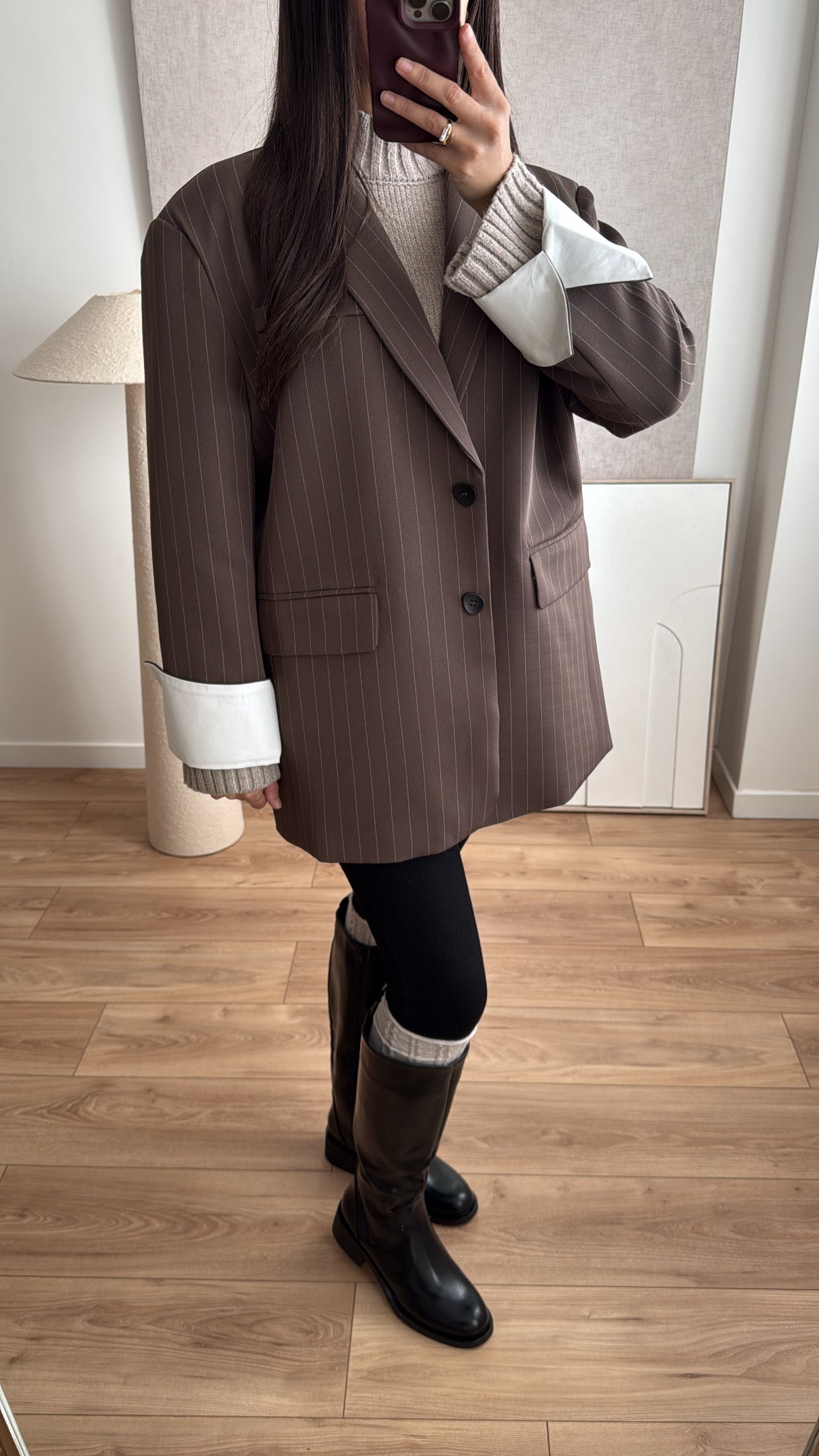 Extra großer Blazer [Marineblau]