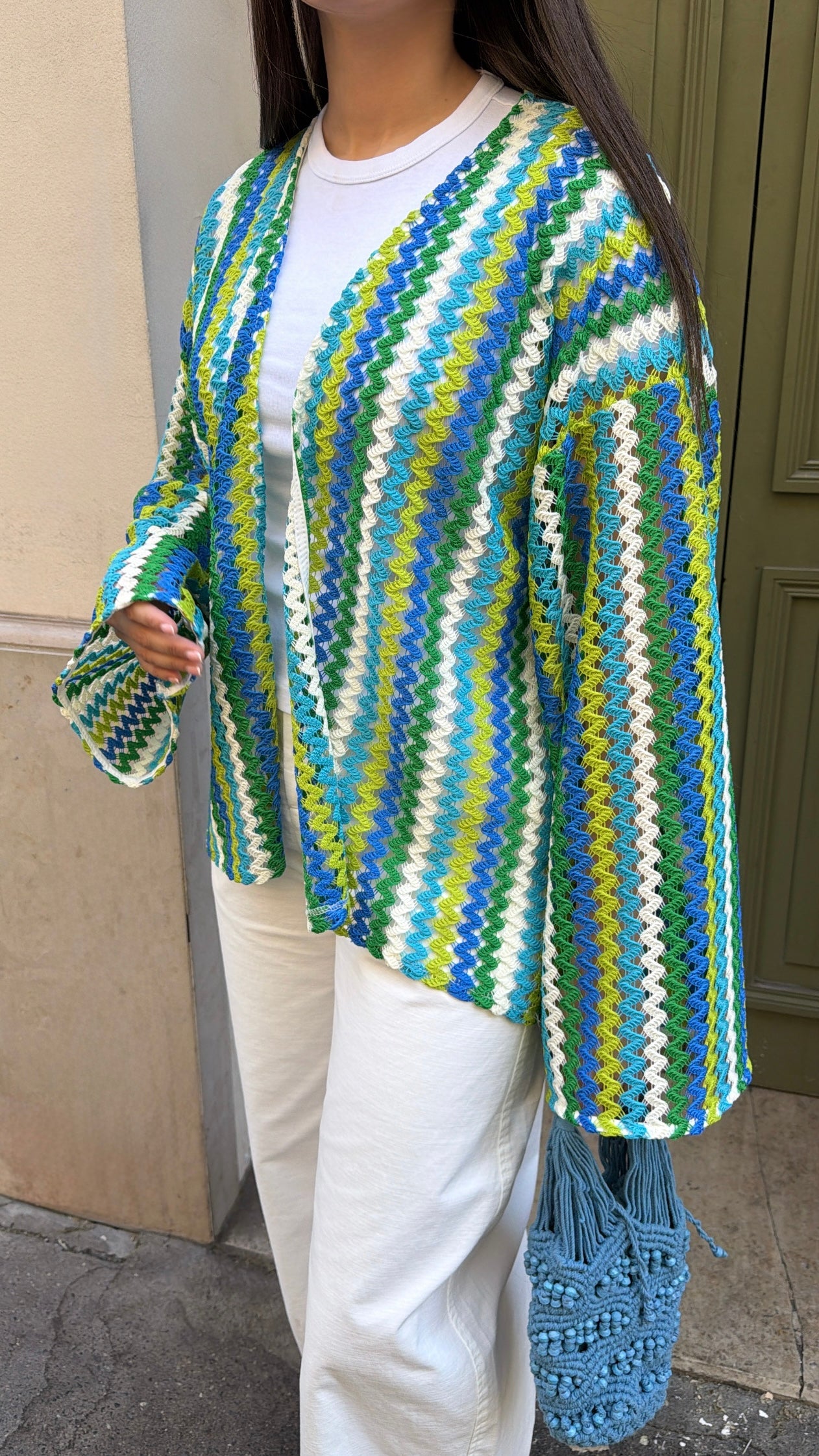 Wickel-Cardigan [hellblau]