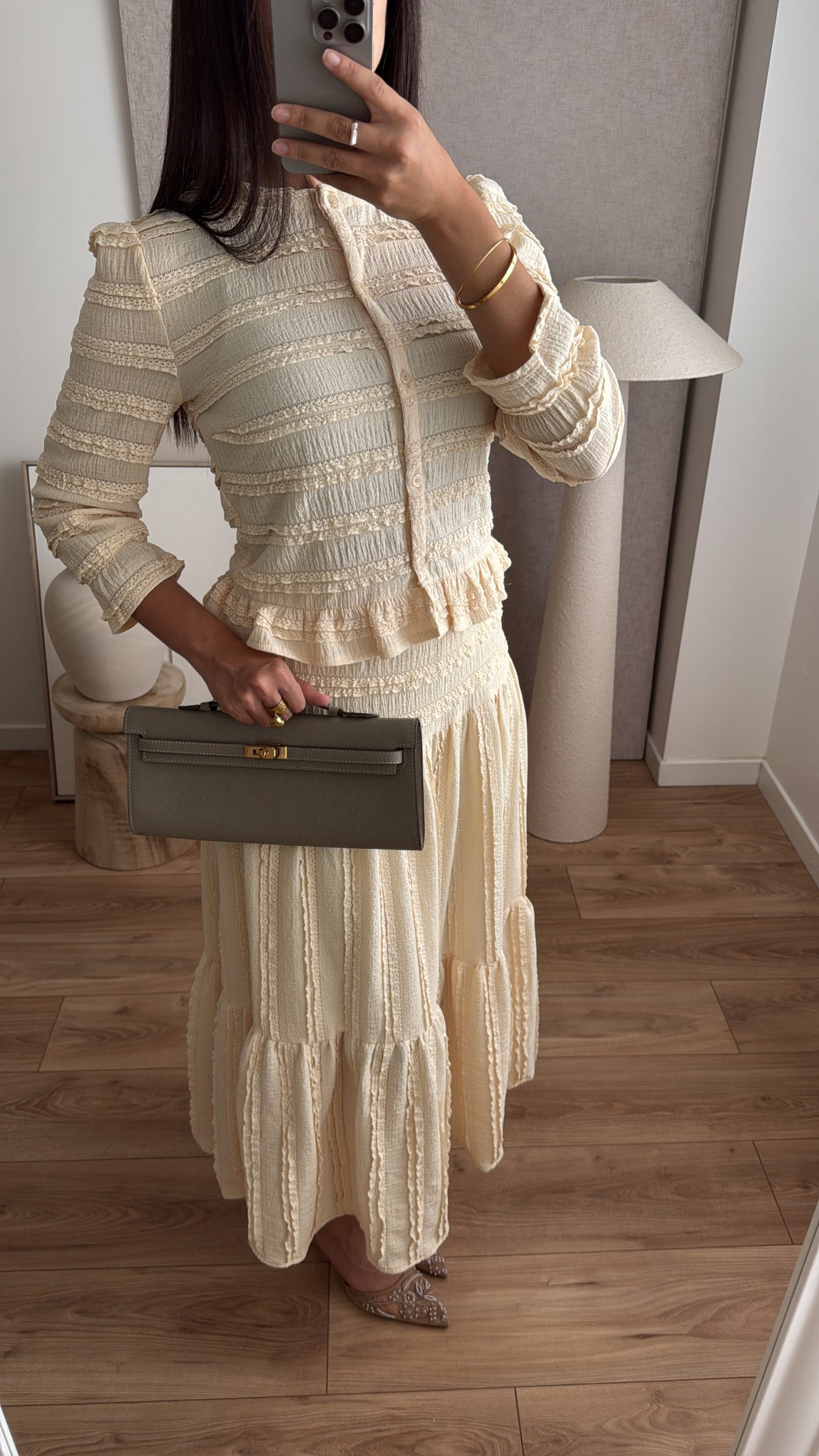 Ensemble MYRA  [ jaune pastel ]