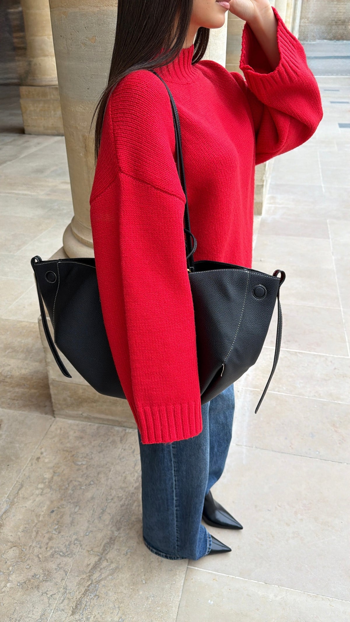 Pull manches amples ELEN [rouge]