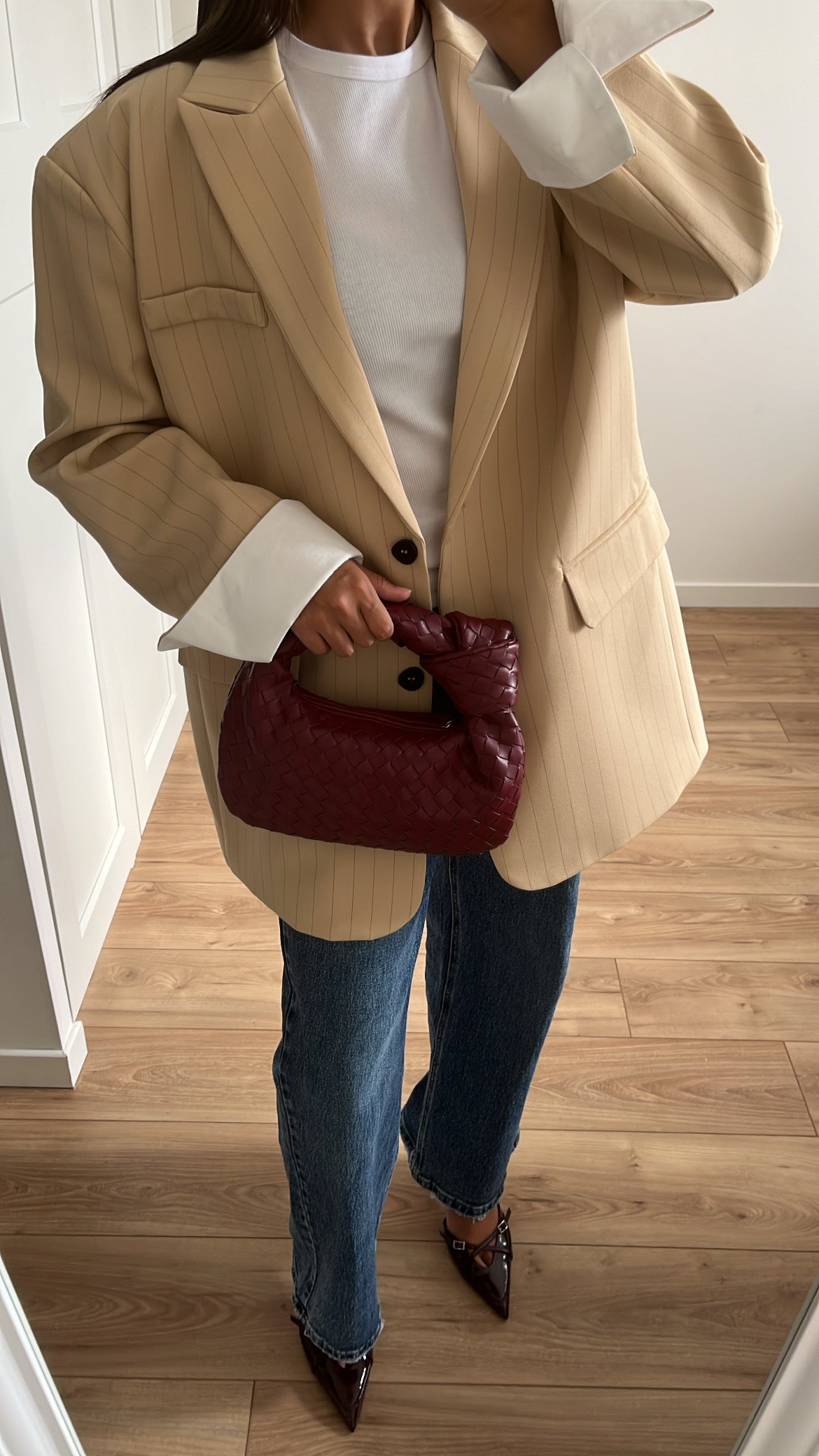 Blazer extra oversize [ beige / sable ]