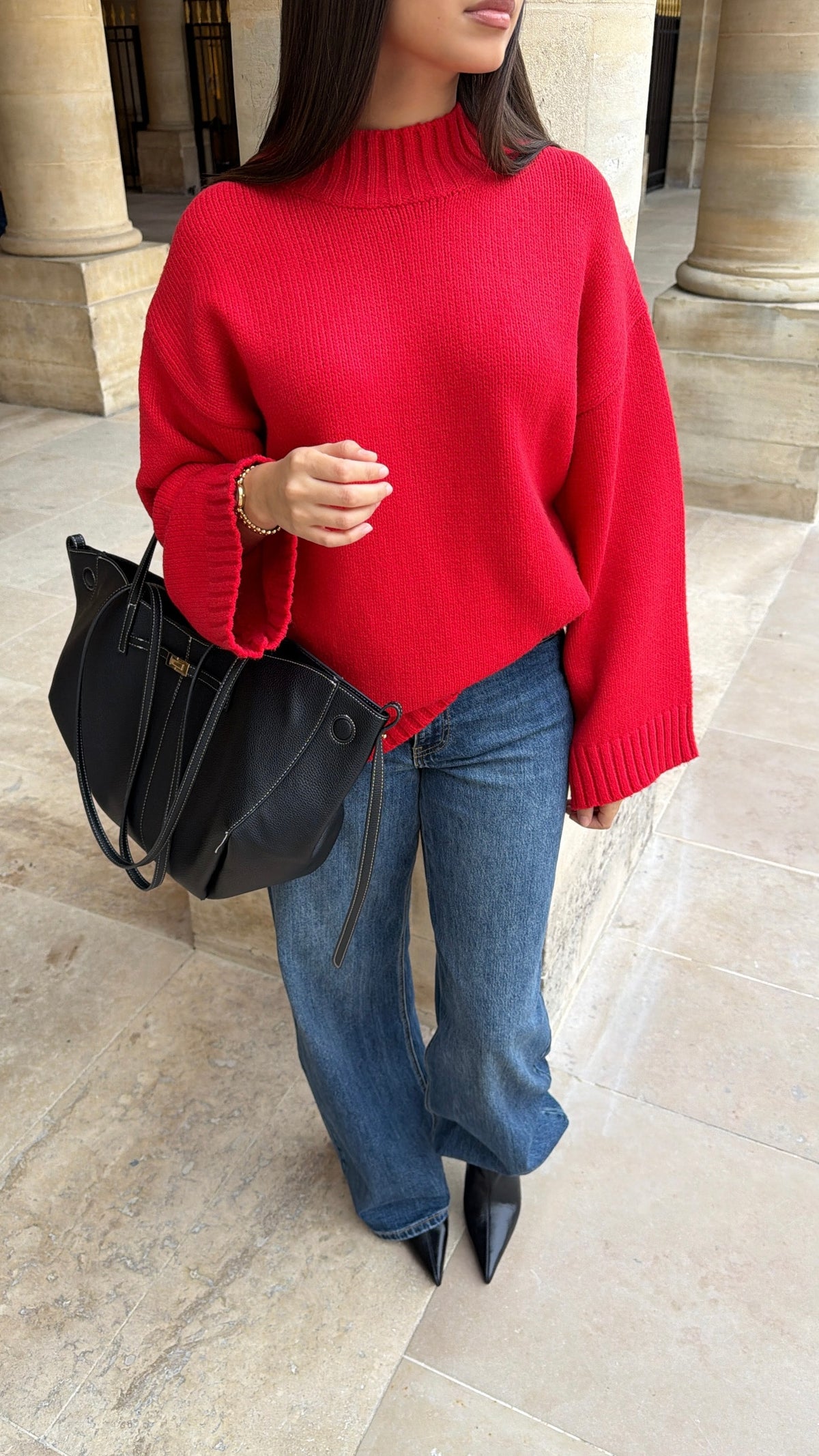 Pull manches amples ELEN [rouge]