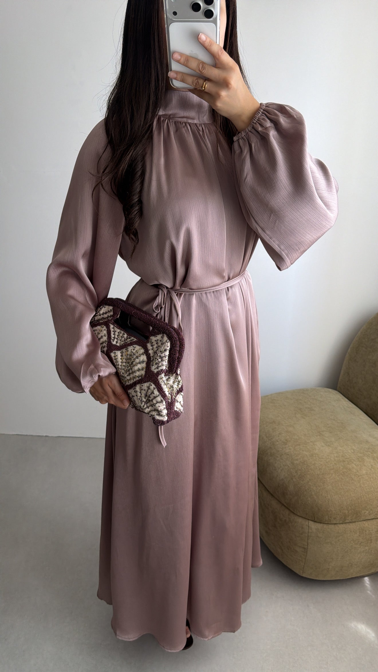 Robe longue MELLA [prune]