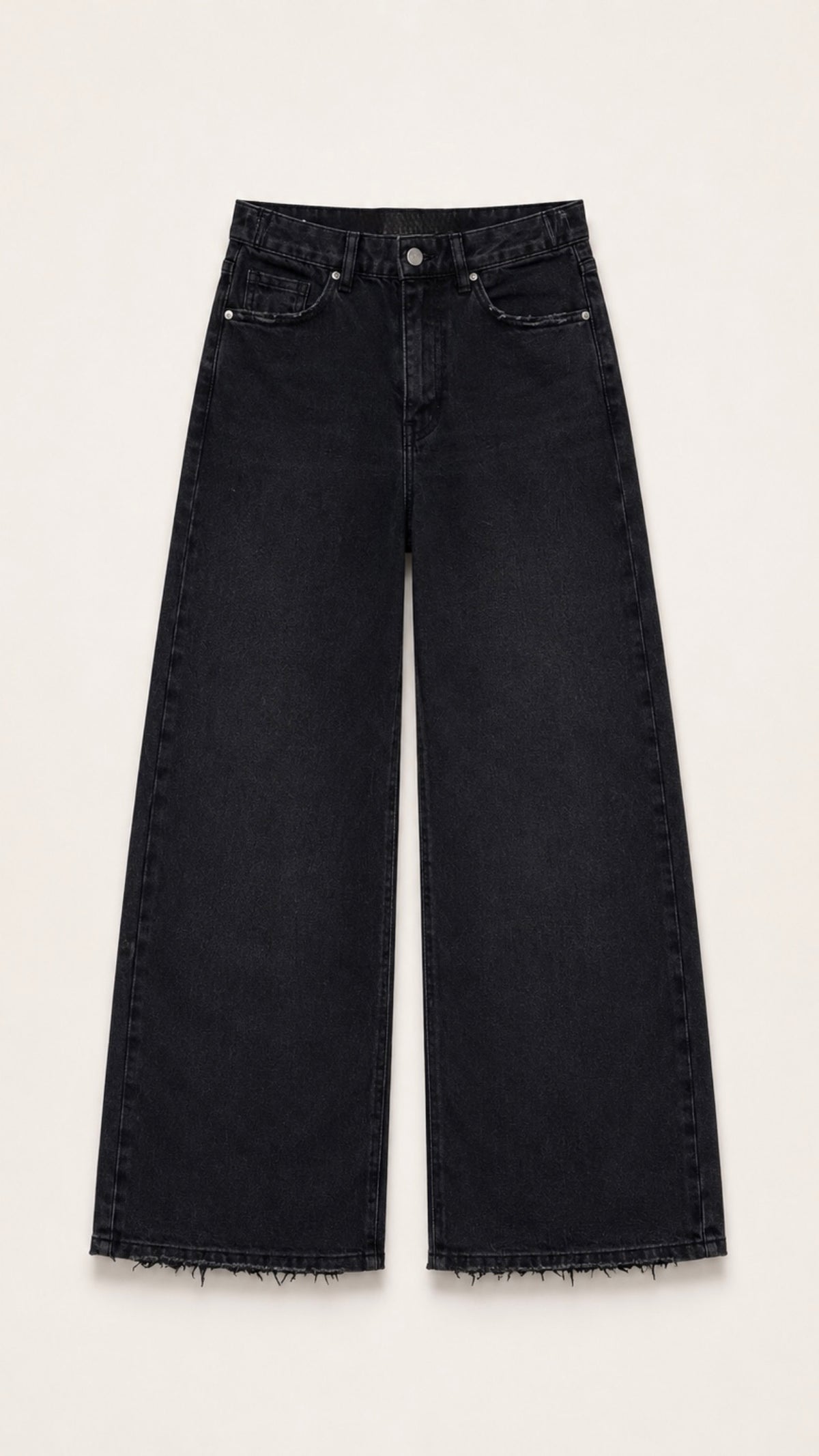Wide-leg jeans [Light blue]
