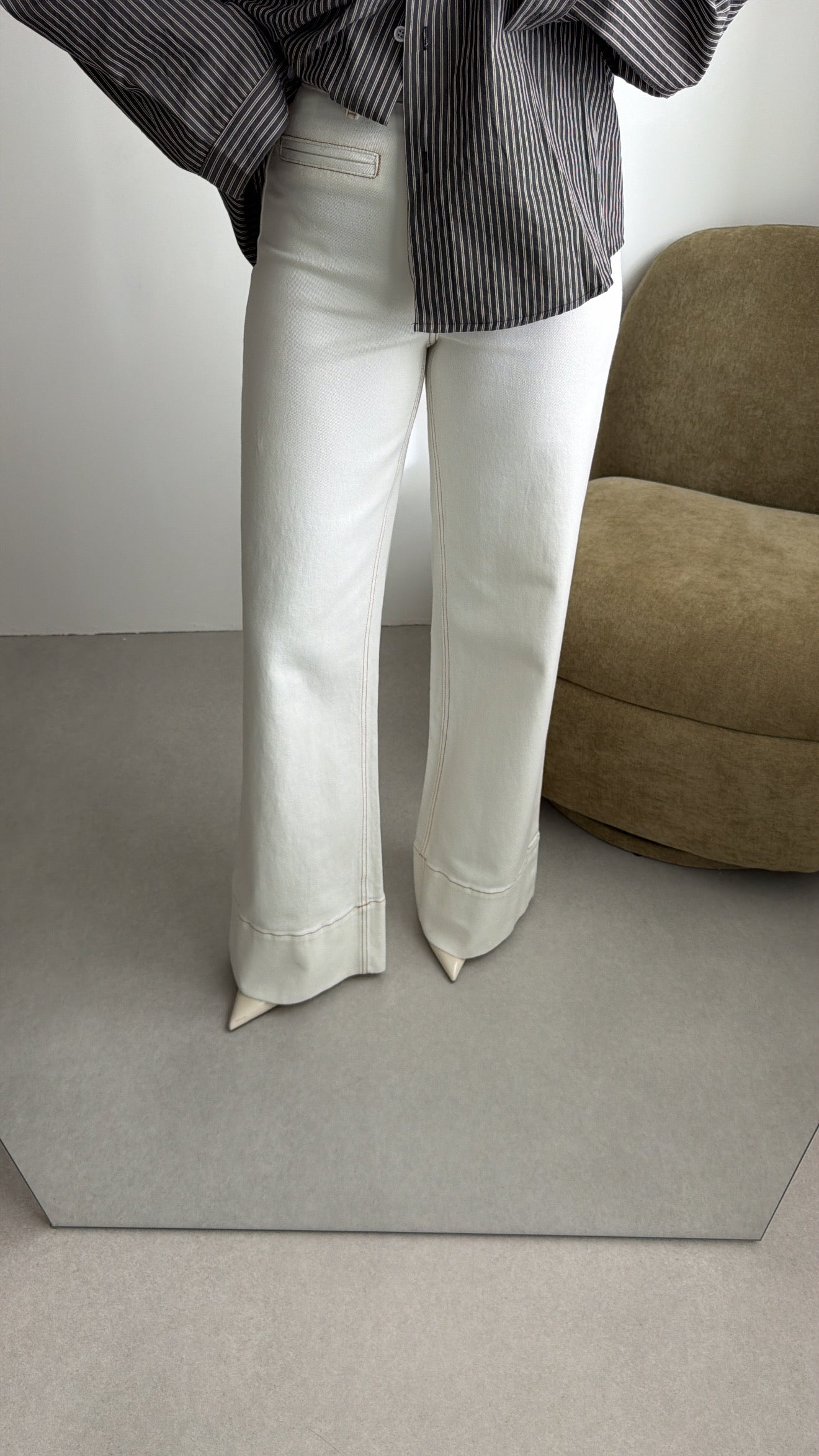 Jean wide leg [blanc]