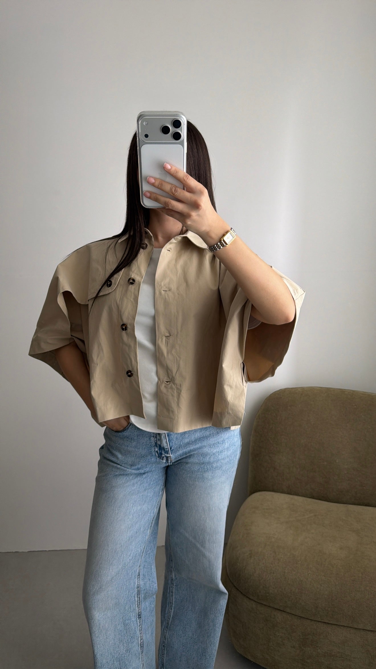 Chemise trench loose
