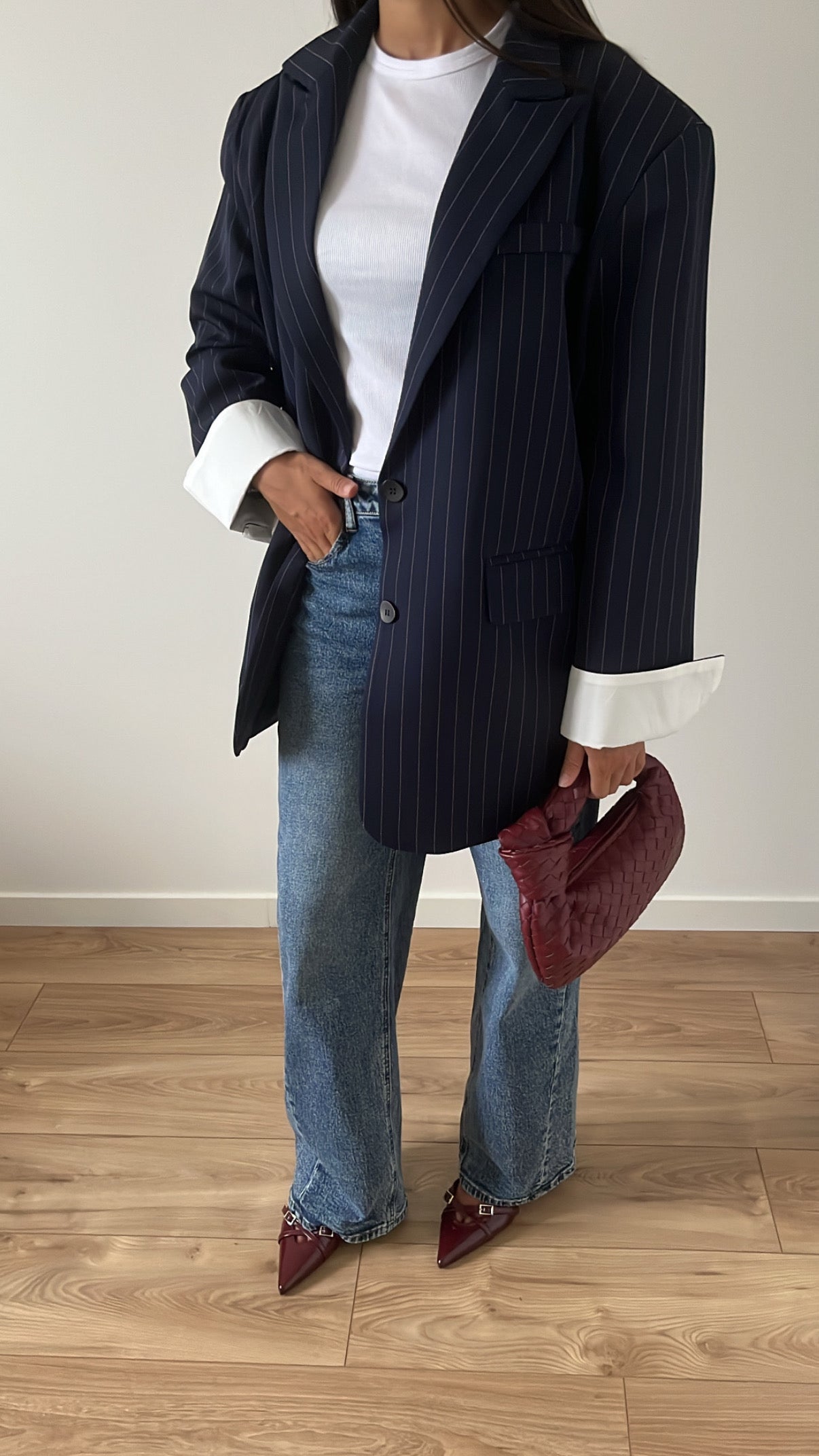 Blazer extra oversize [ bleu marine ]