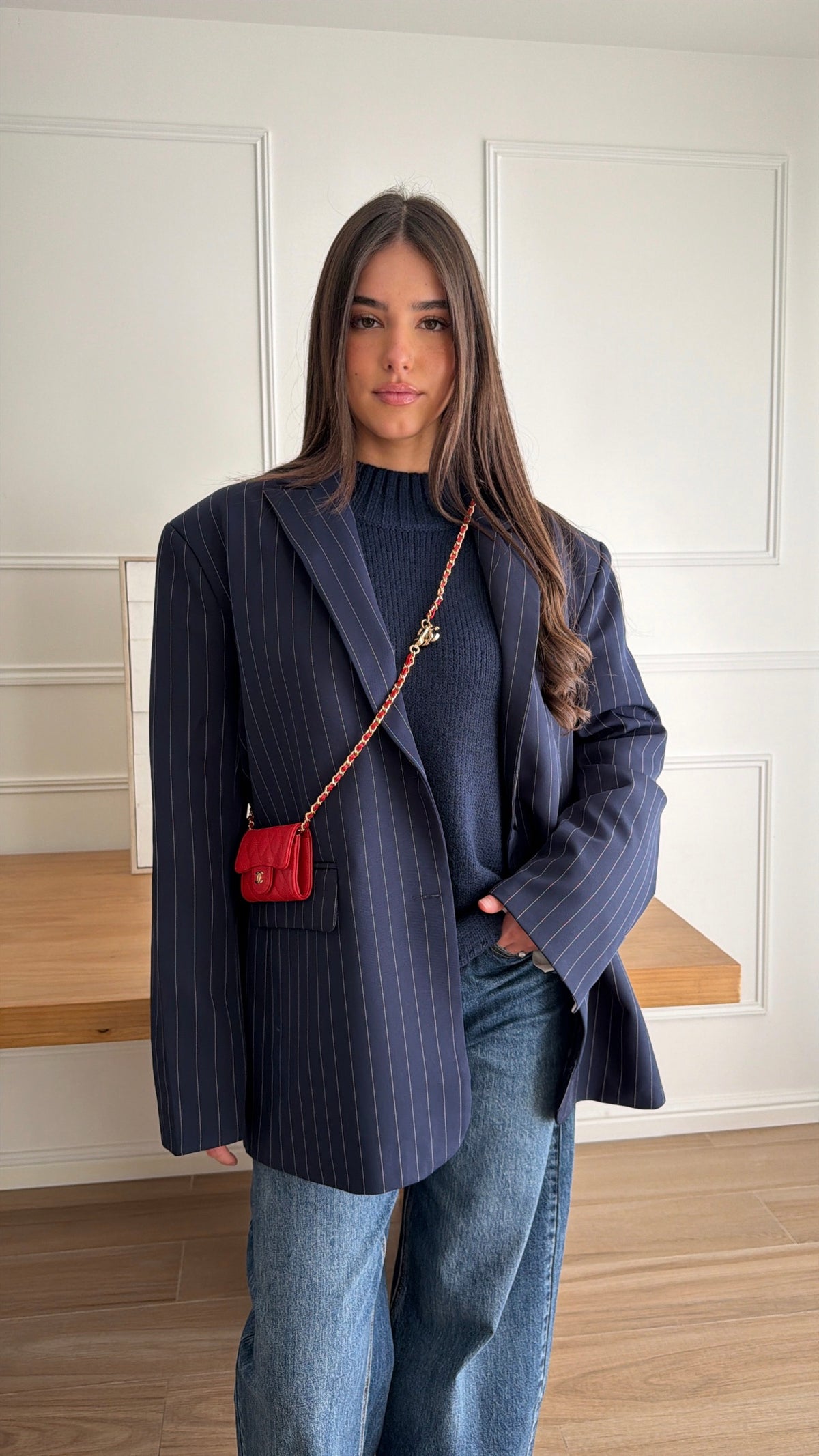 Blazer extra oversize [bleu marine]