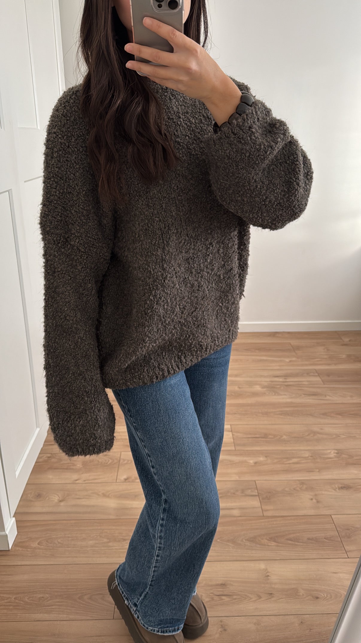 Pull bouclé [ marron ]