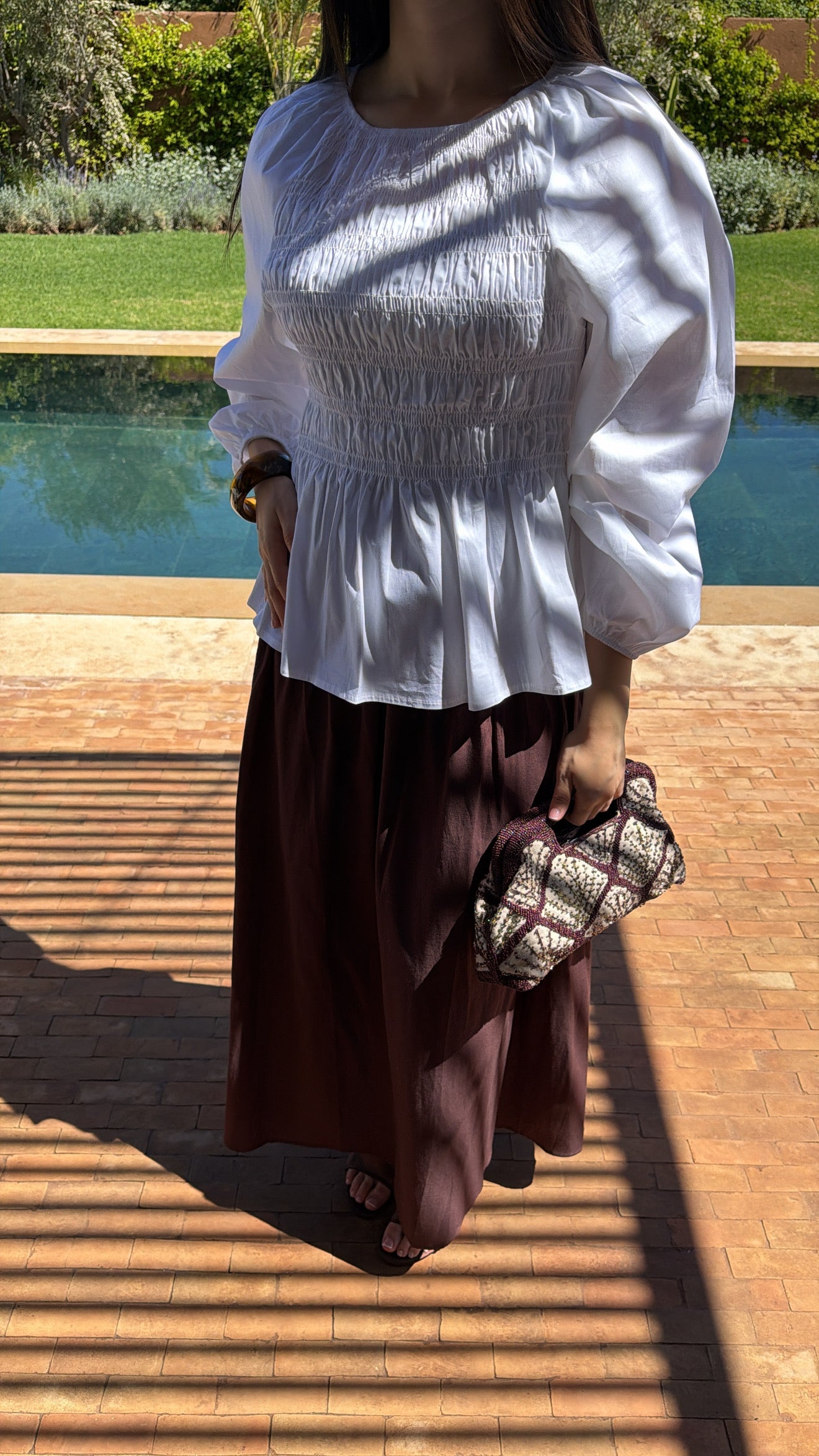 Blouse cintrée NIVEL [blanc]