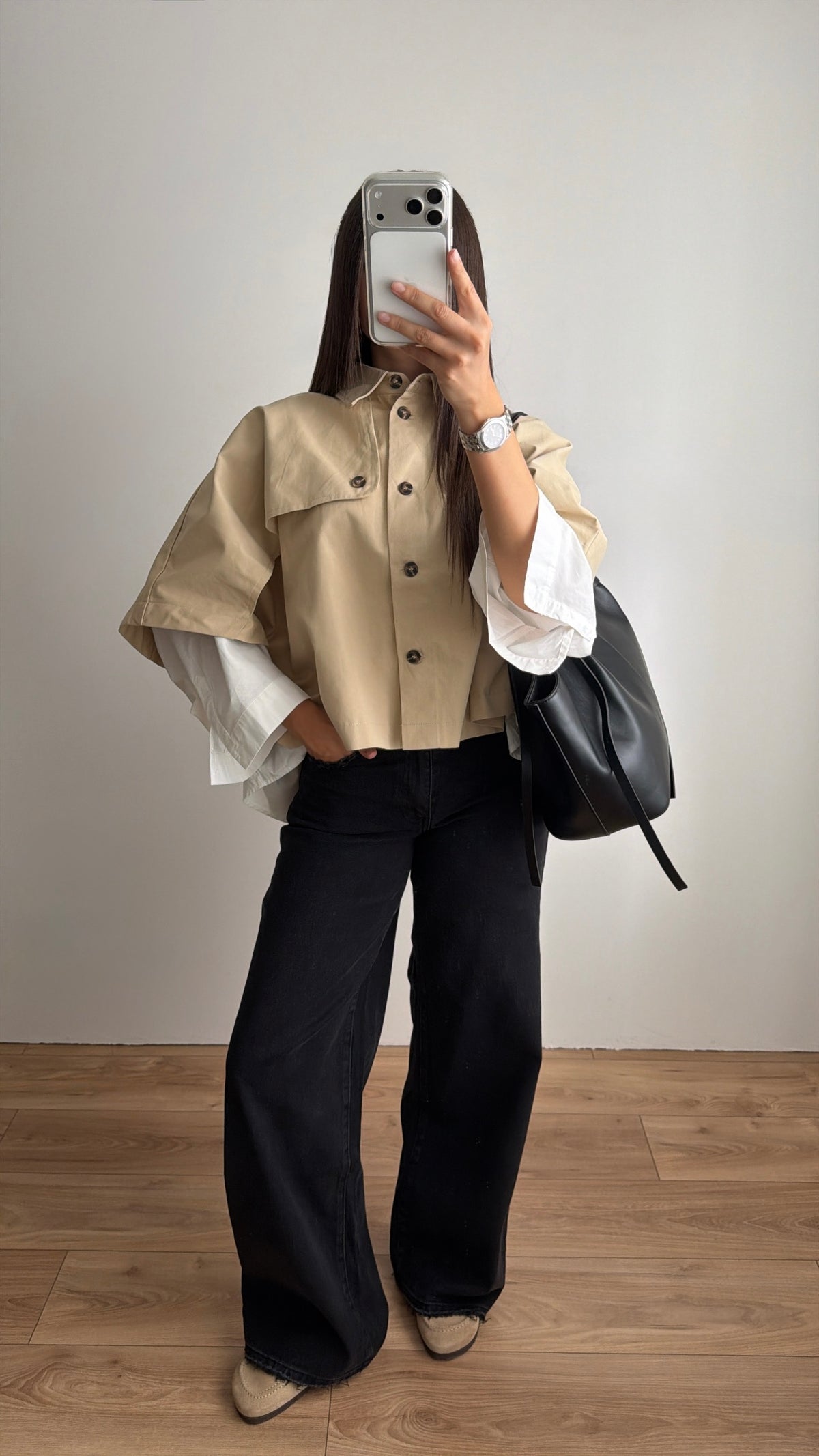 Cape trench loose [beige]