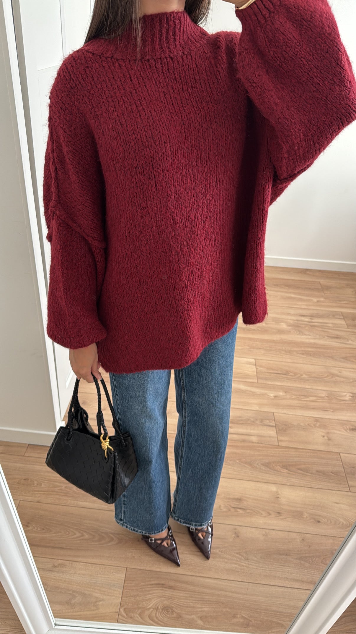 Pull oversize [ burgundy ]