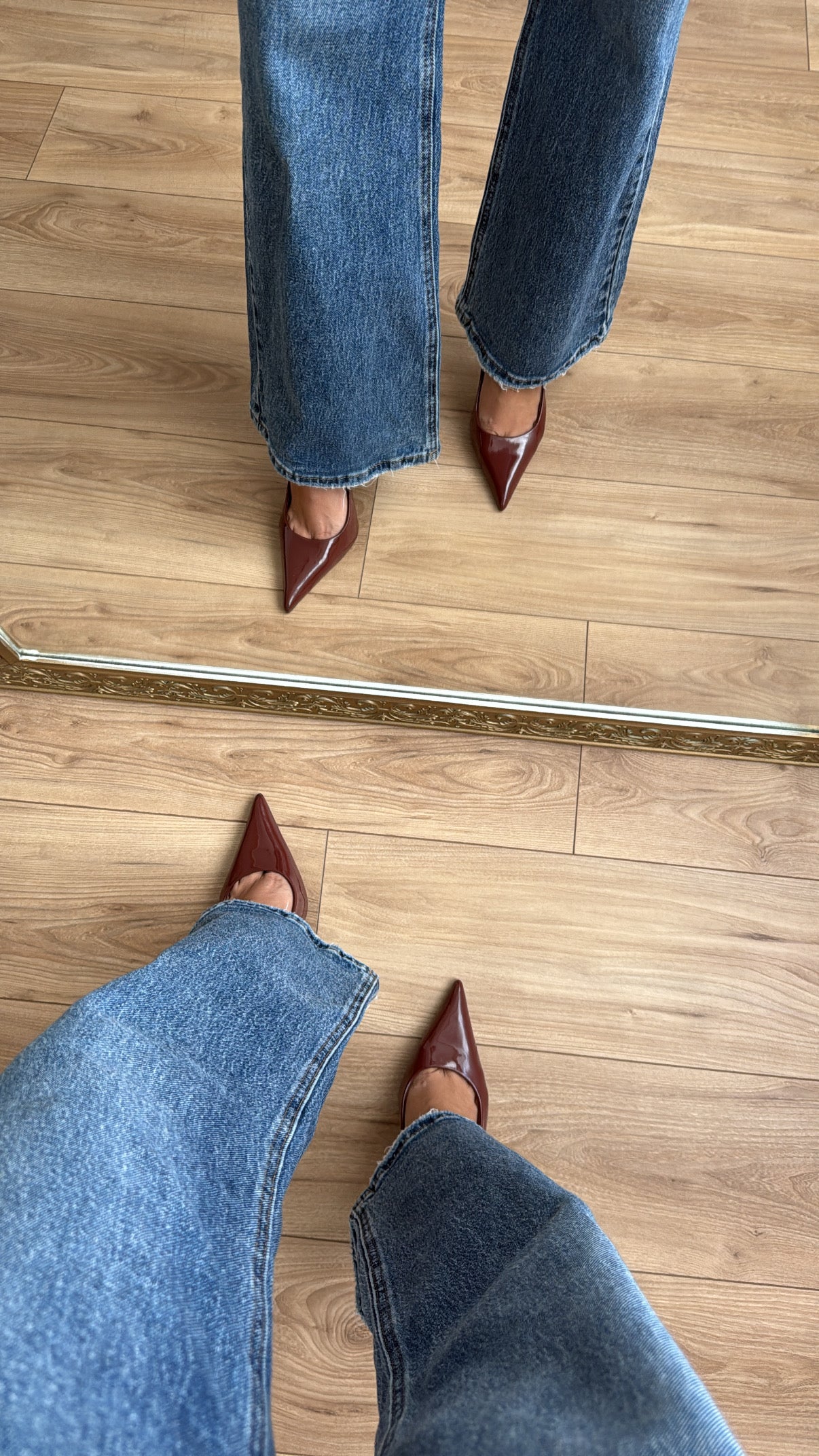 Gerade geschnittene Jeans [Dunkelblau]