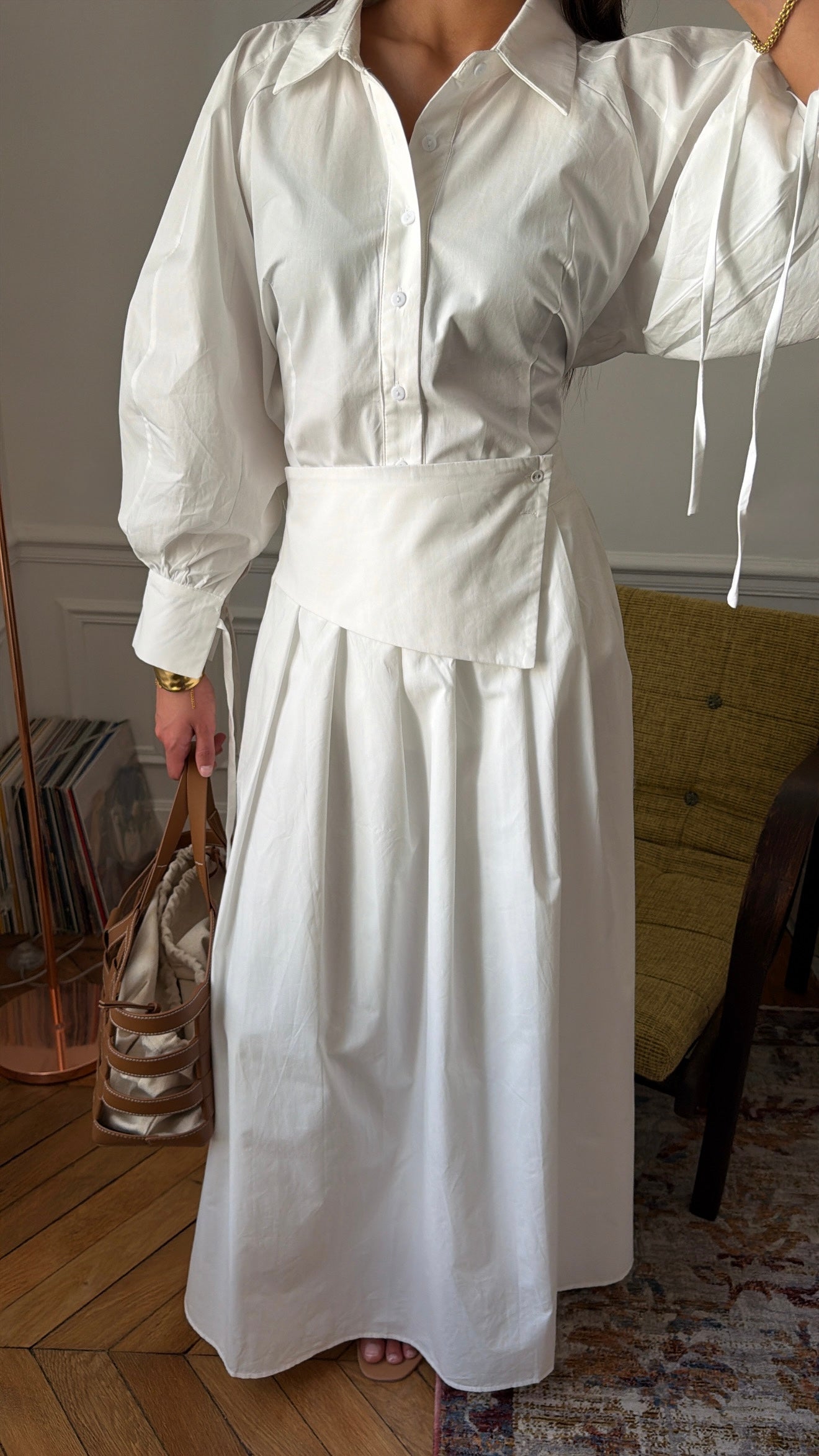 Chemise bouffante [blanc]