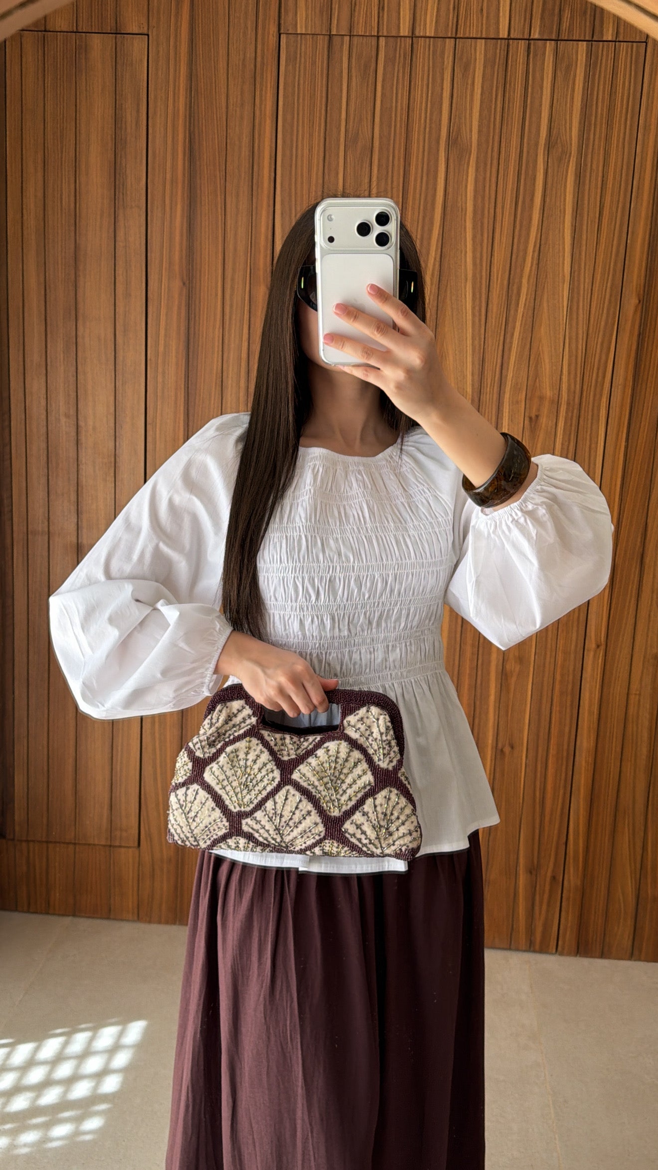 Blouse cintrée NIVEL [blanc]