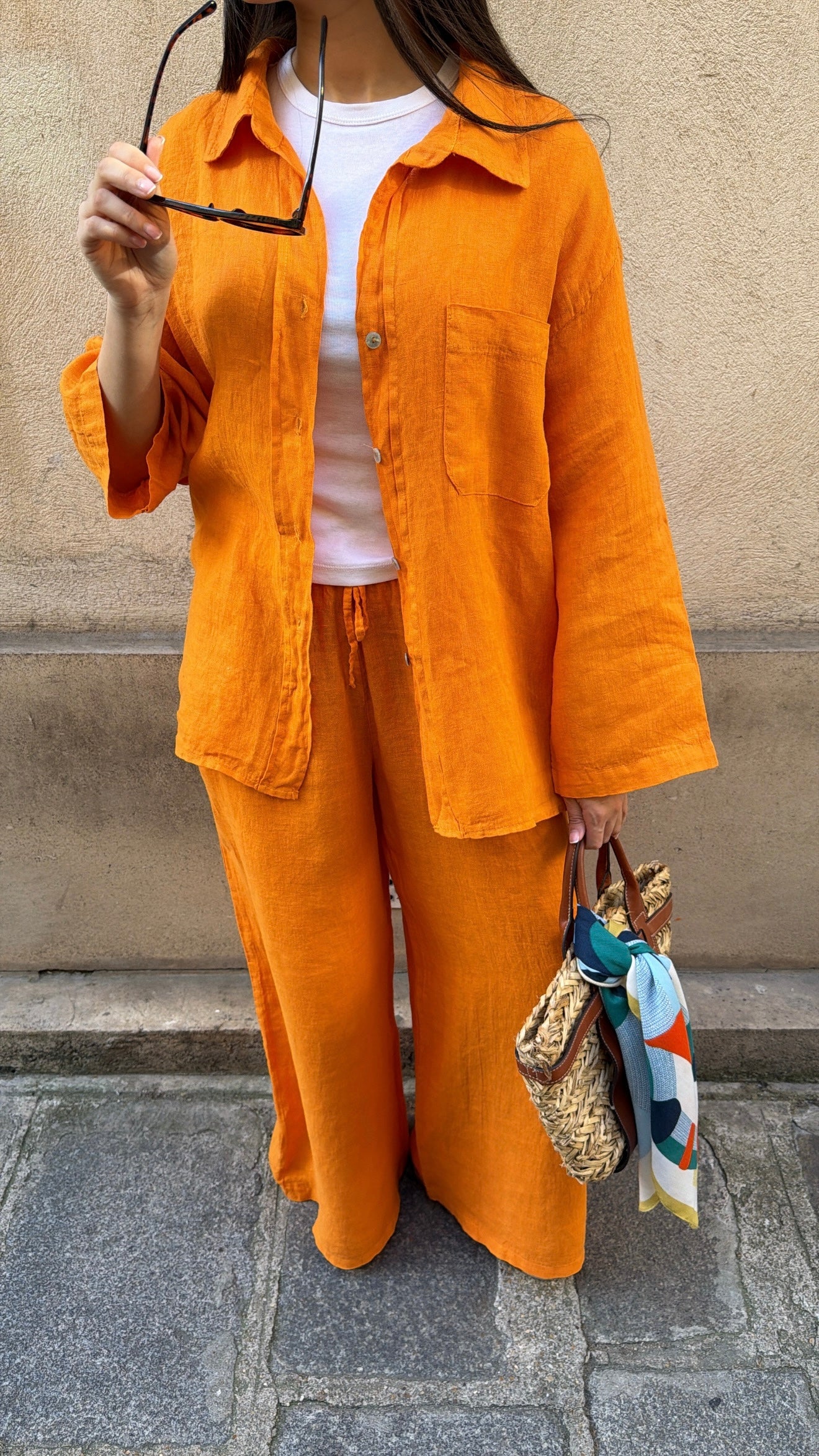 Ensemble en 100% lin [orange]
