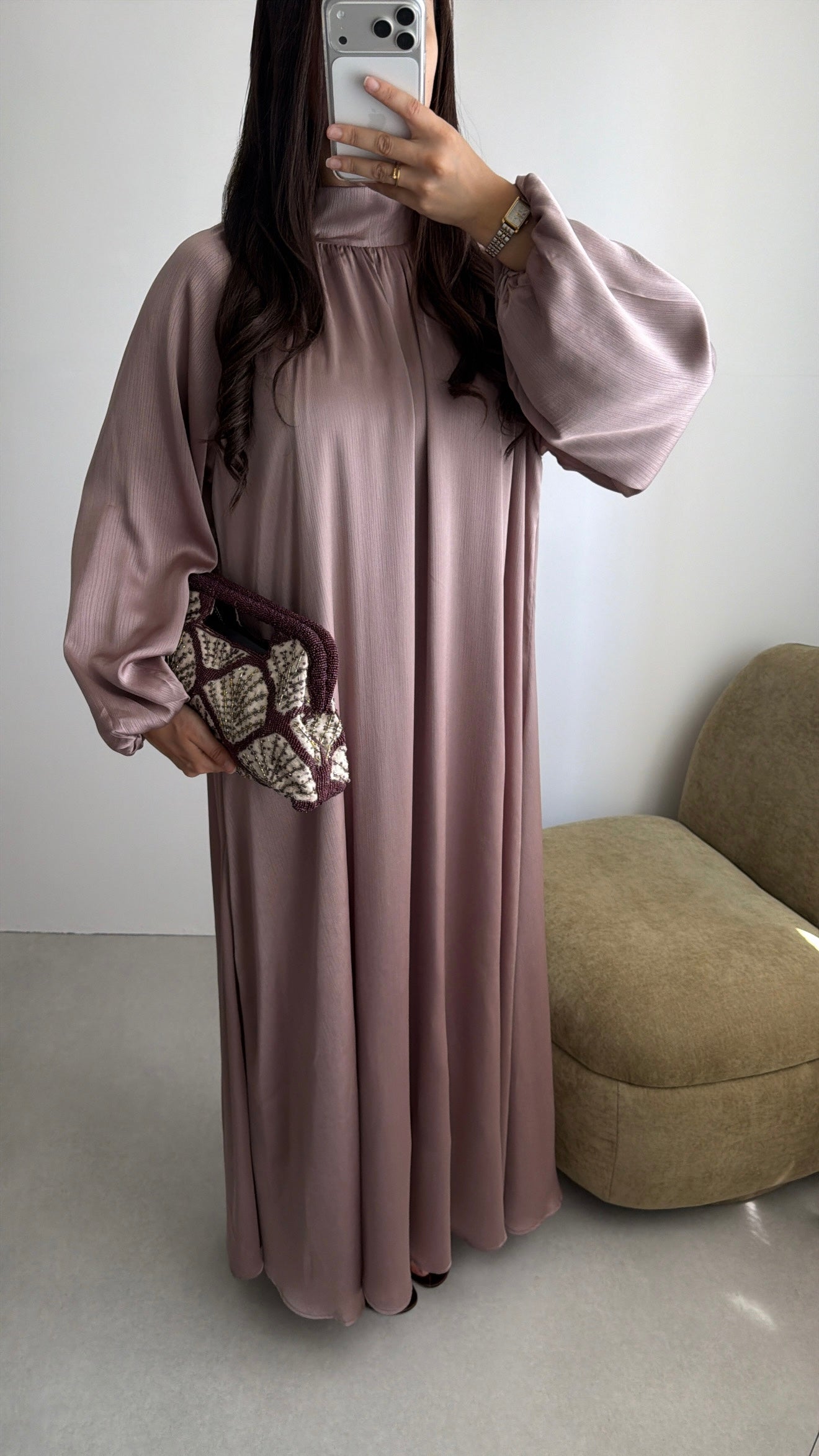 Robe longue MELLA [prune]