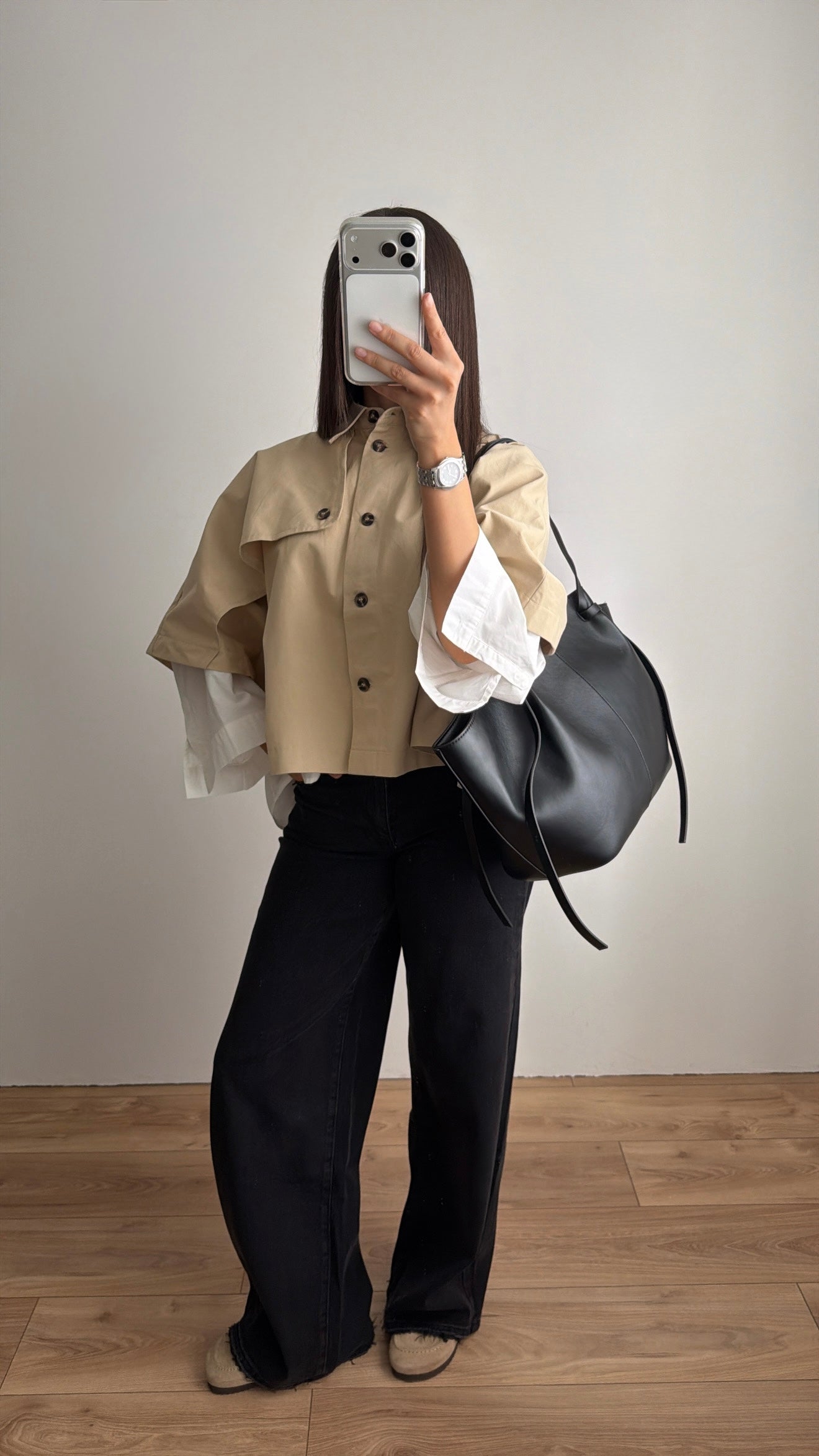 Cape trench loose [beige]