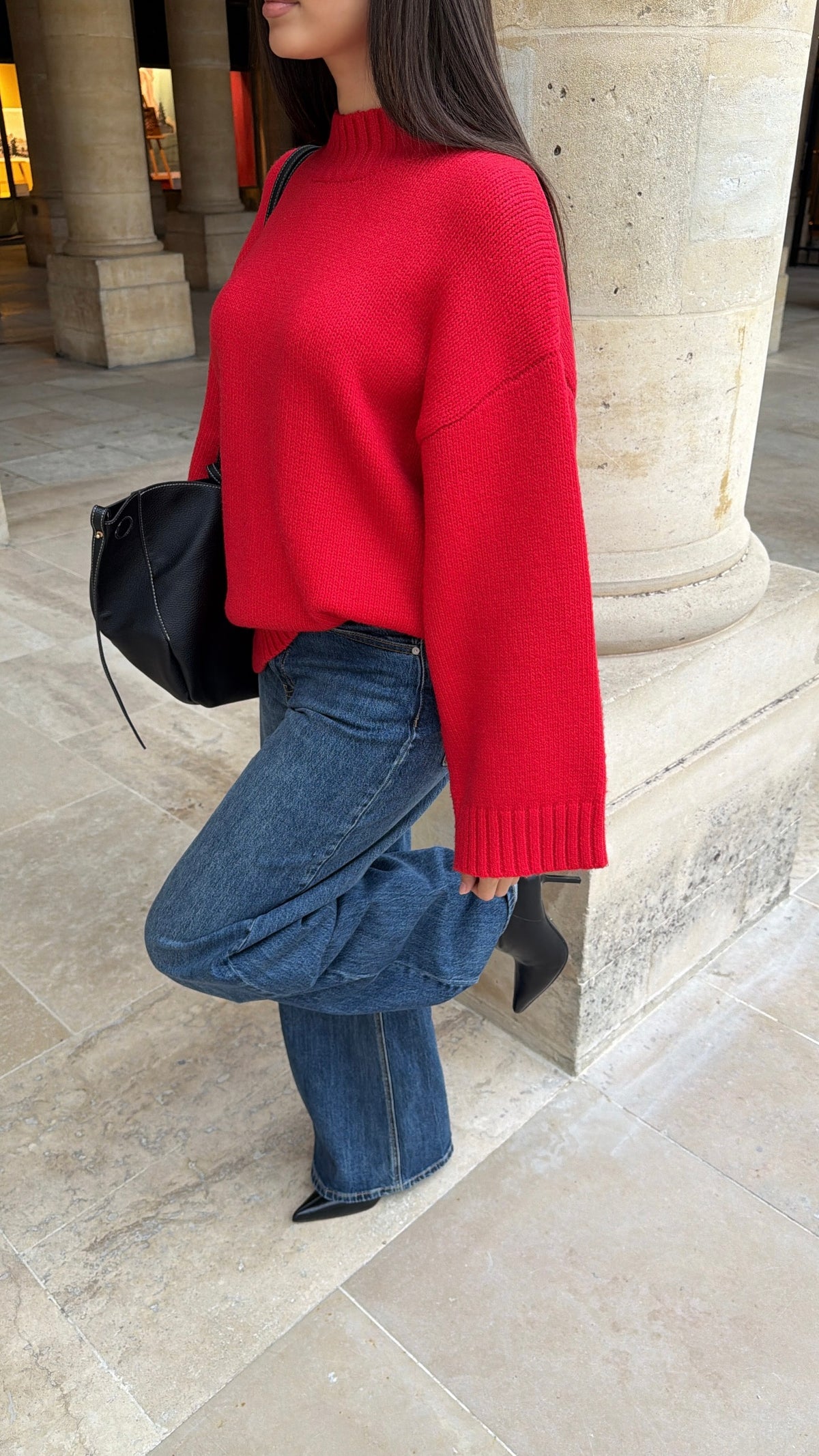 Pull manches amples ELEN [rouge]
