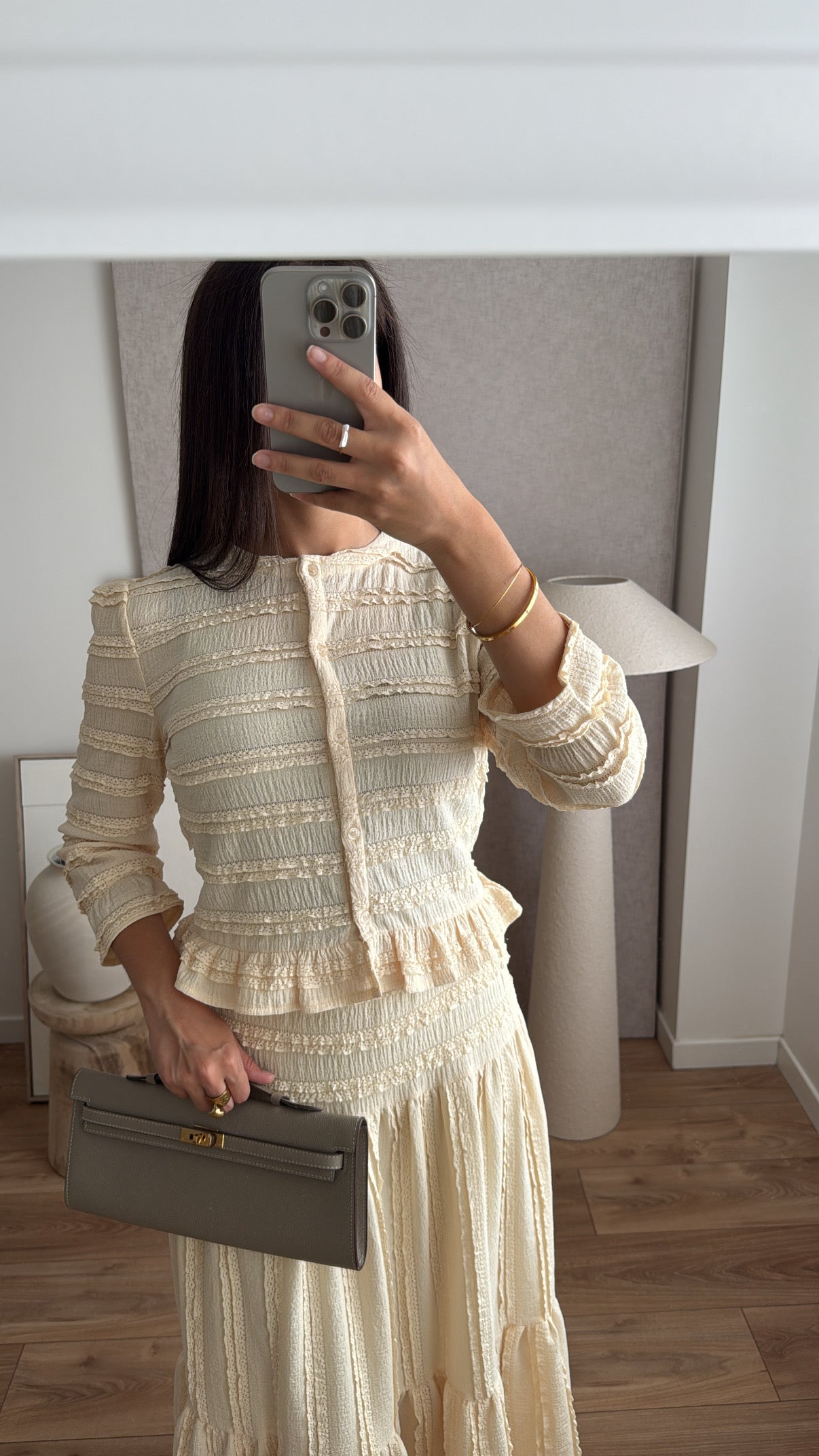 Ensemble MYRA  [ jaune pastel ]