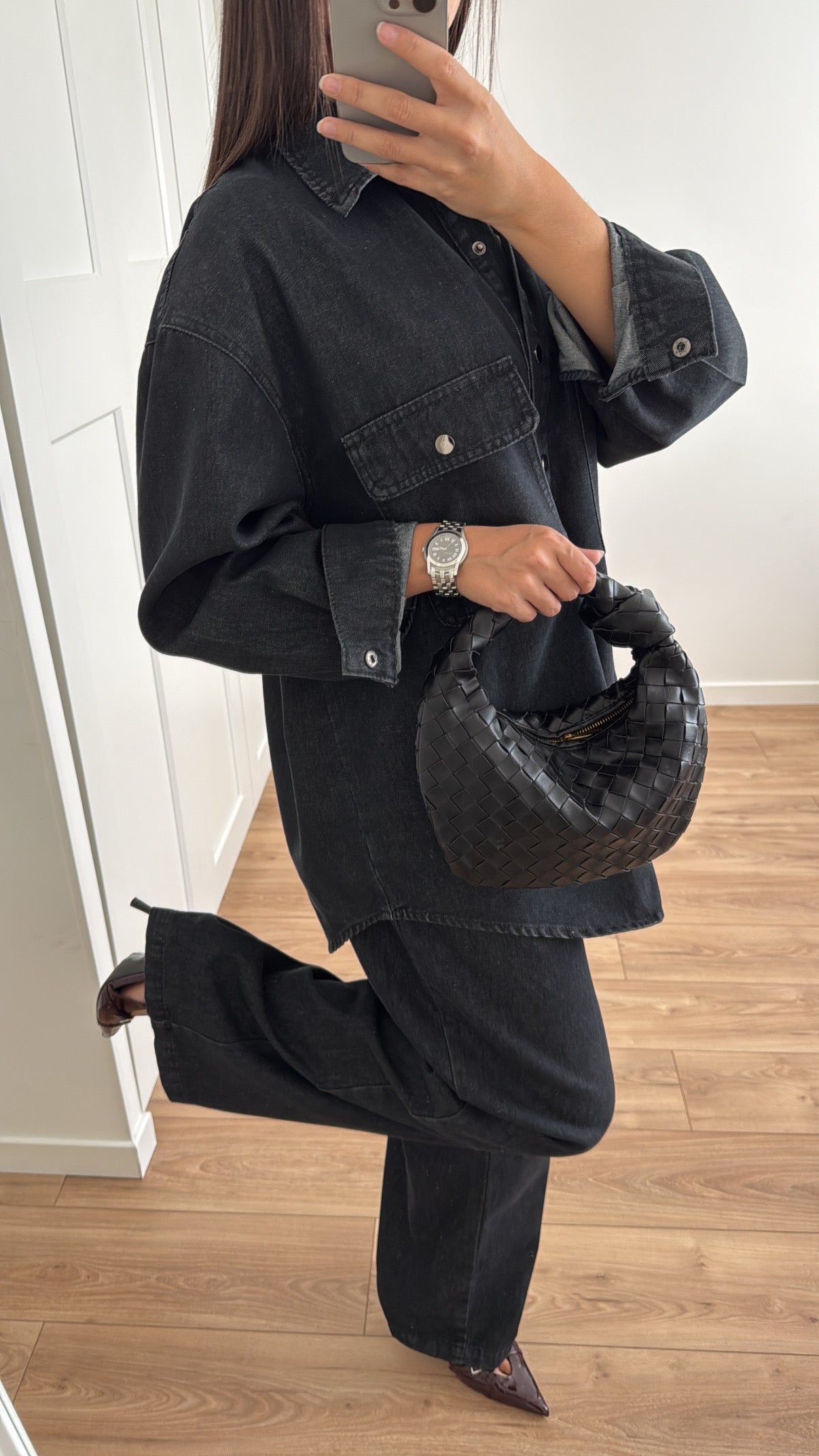 Ensemble en jean LOOSE [ noir ]