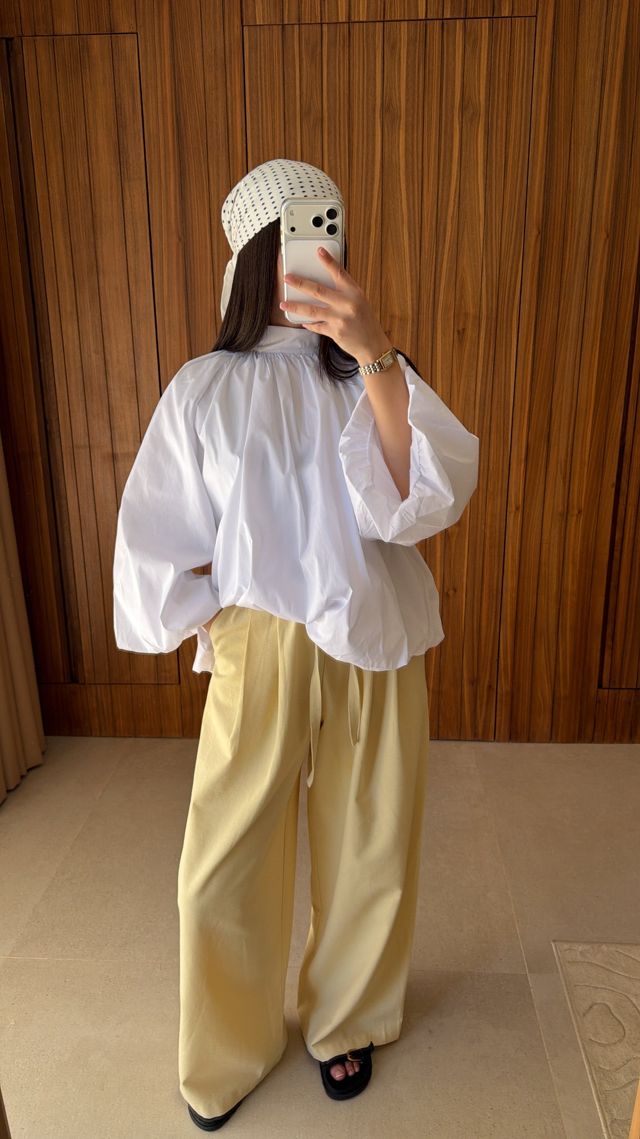 Blouse bouffante [blanc]