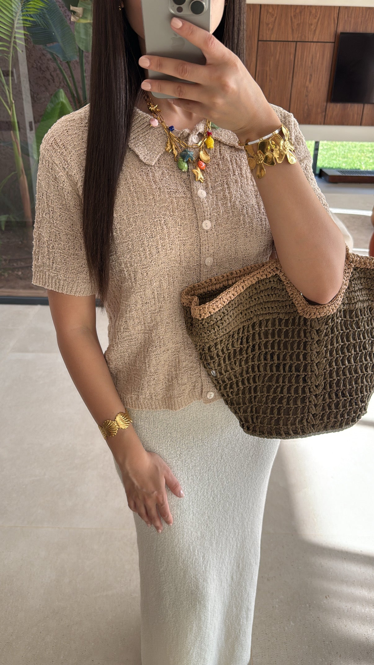Top tricot [beige]