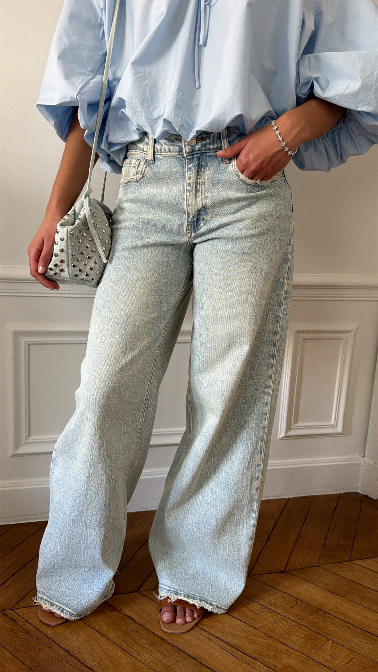 Jean wide leg premium [bleu clair]