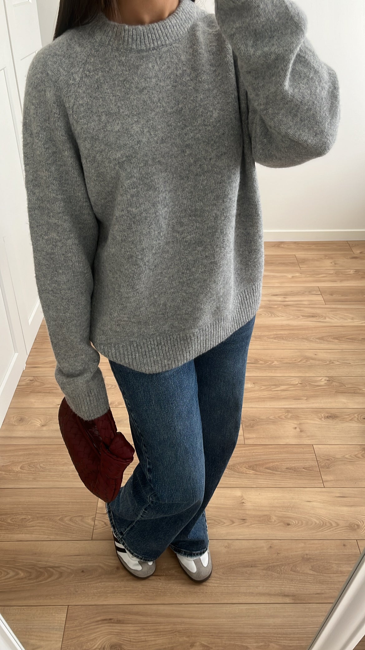 Pull basic [ gris chiné ]