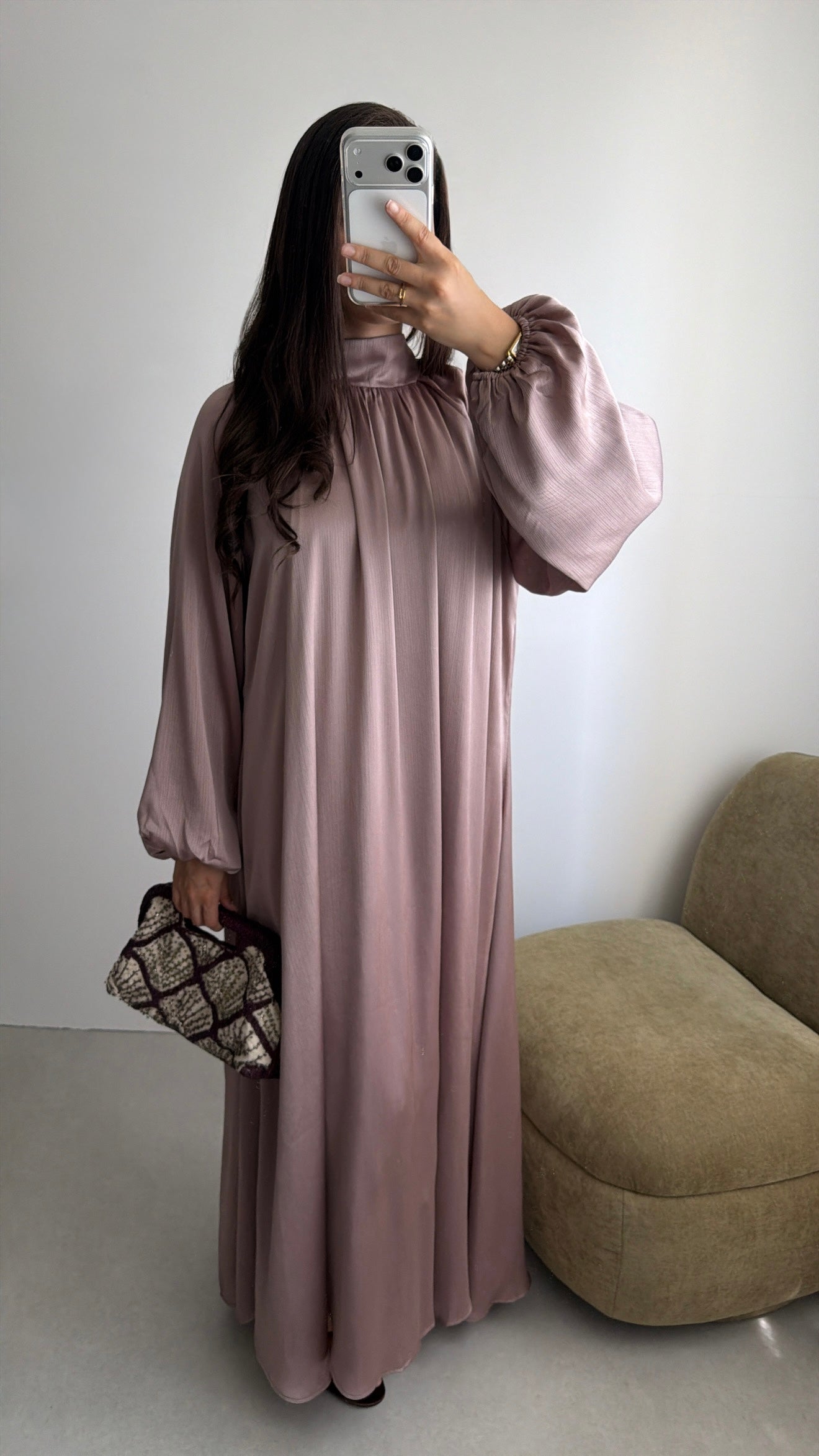 Robe longue MELLA [prune]