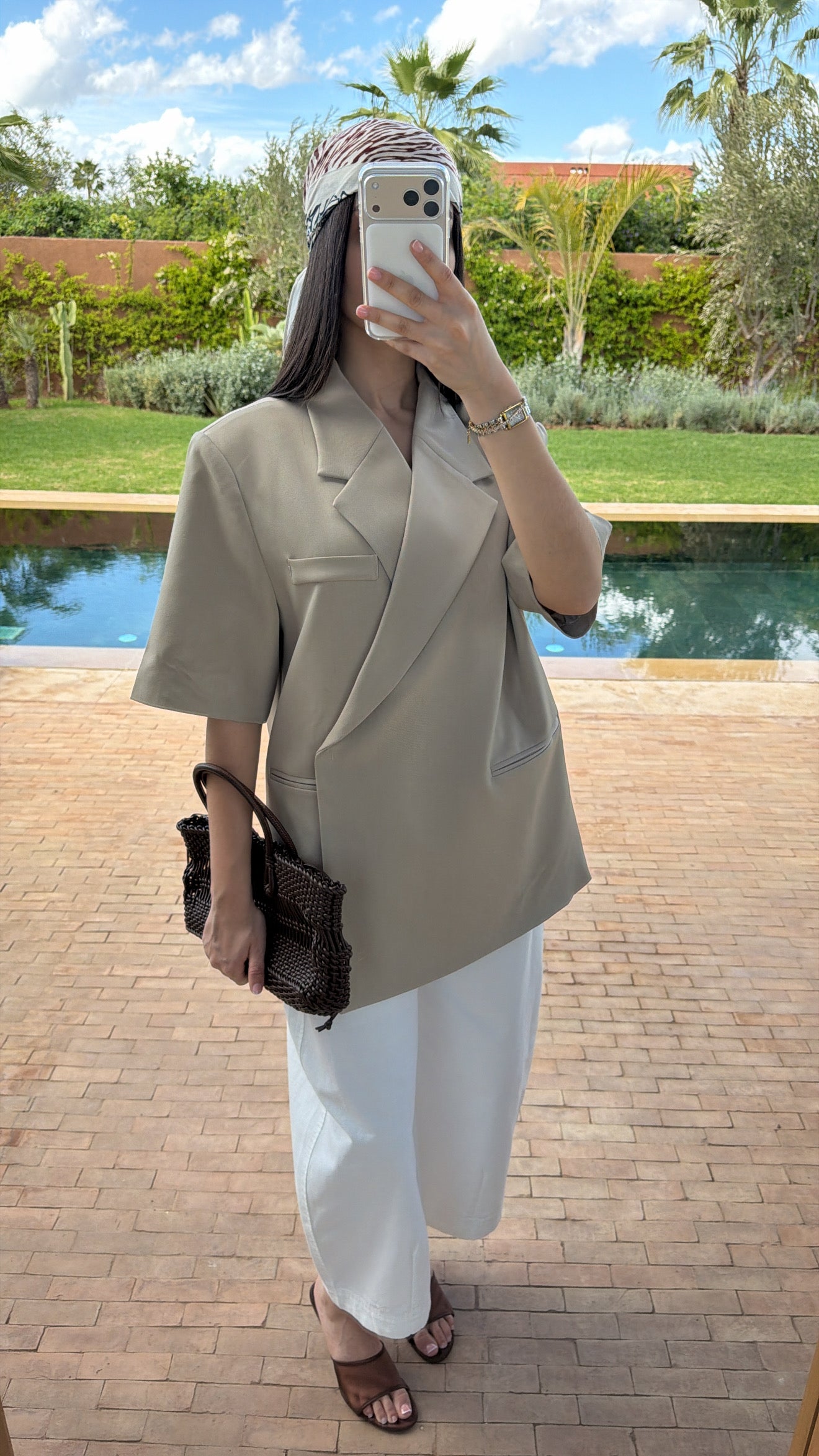 Extragroßer Blazer [beige]